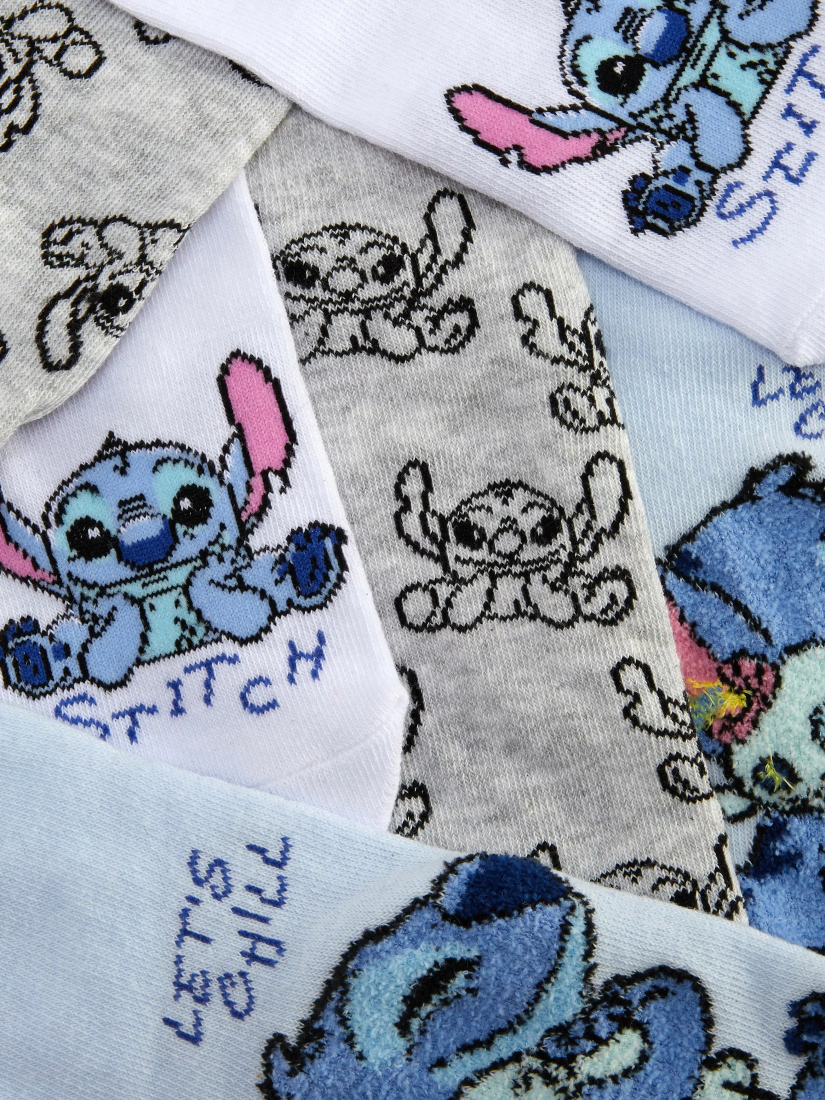 Mujer Primark Calcetines | Pack De 3 Pares De Calcetines De Stitch De Disney