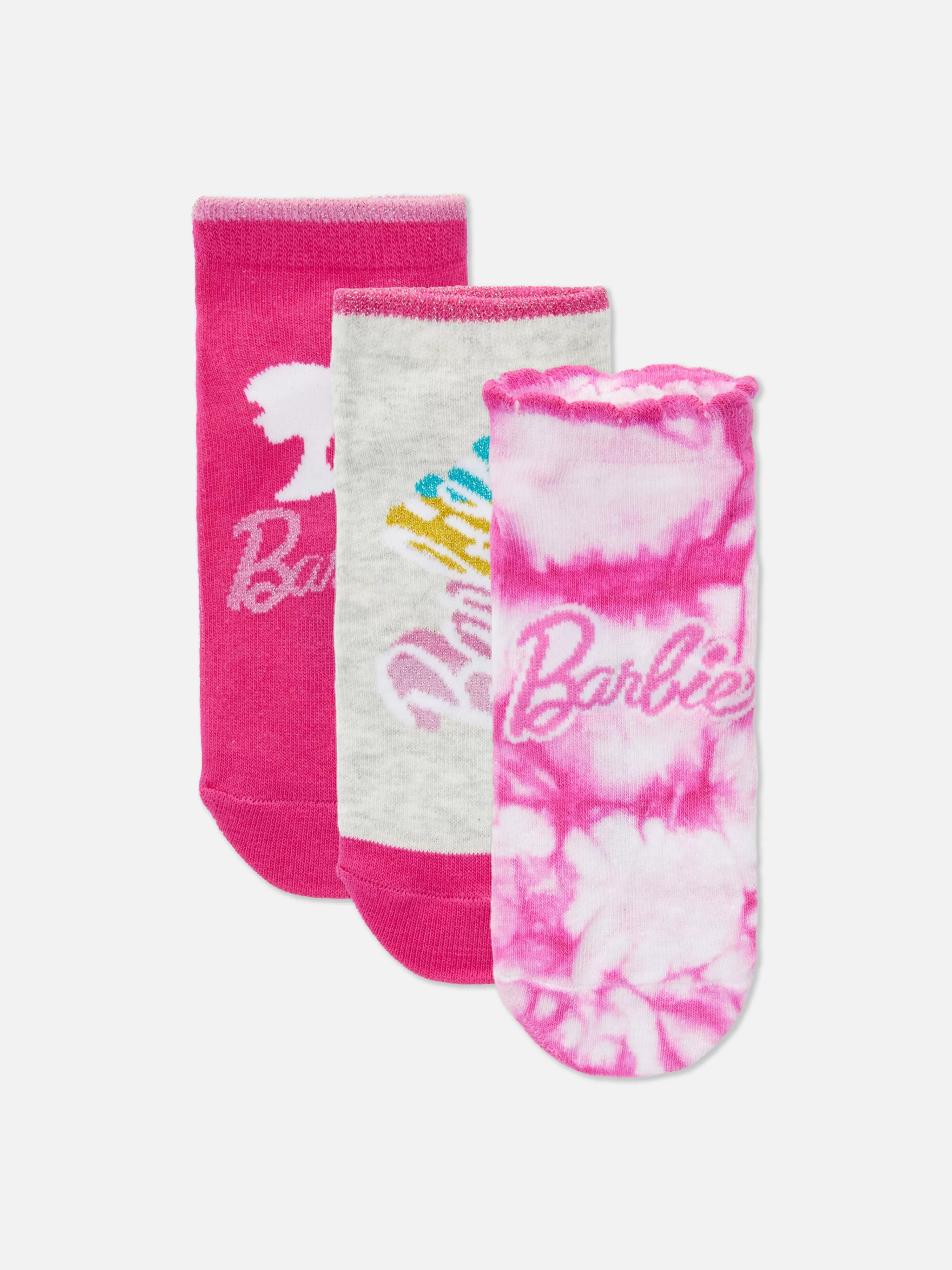 Niños Primark Calcetines Y Medias | Pack De 3 Pares De Calcetines Deportivos De Barbie