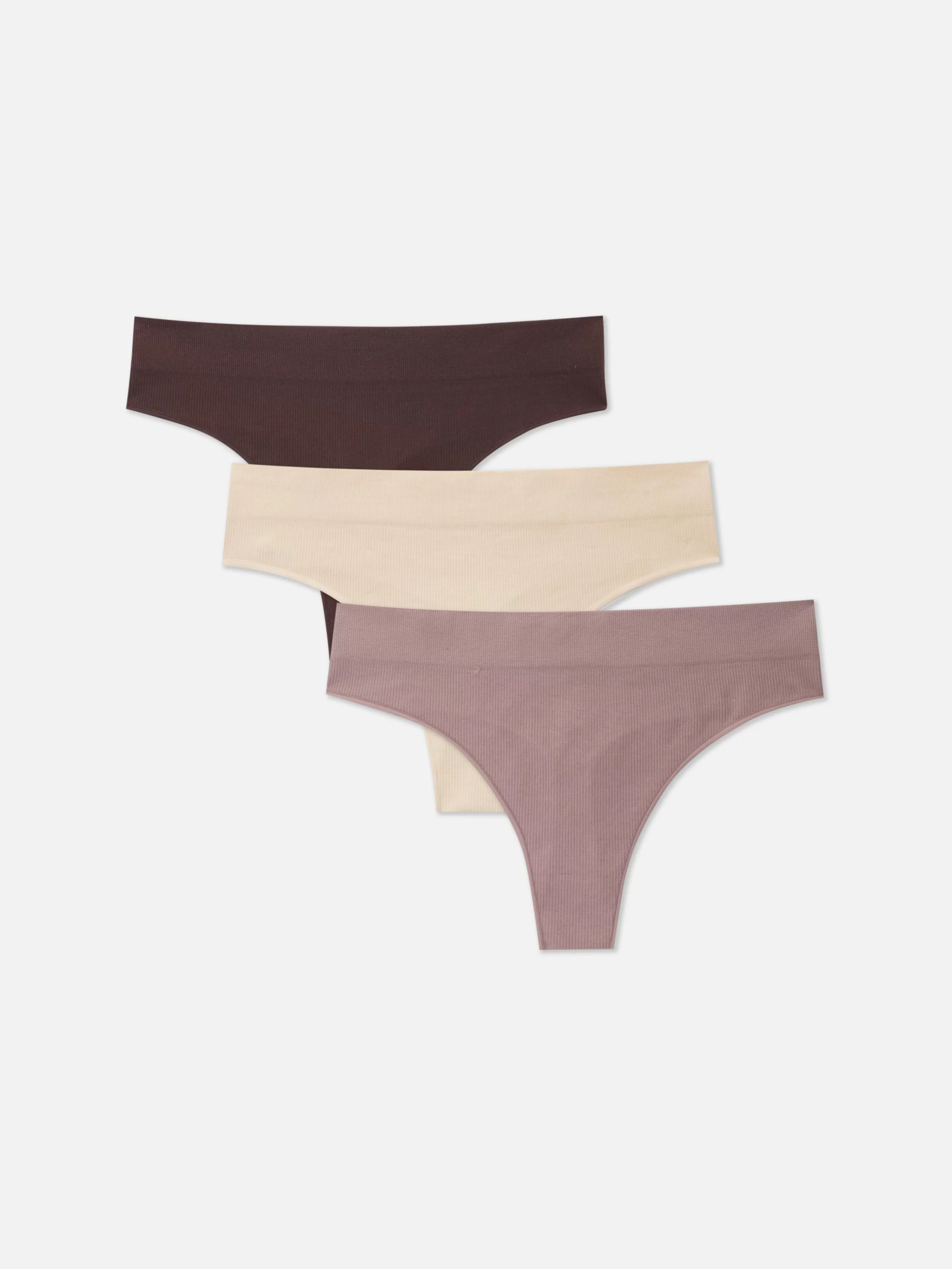 Mujer Primark Bragas | Pack De 3 Tangas Acanalados