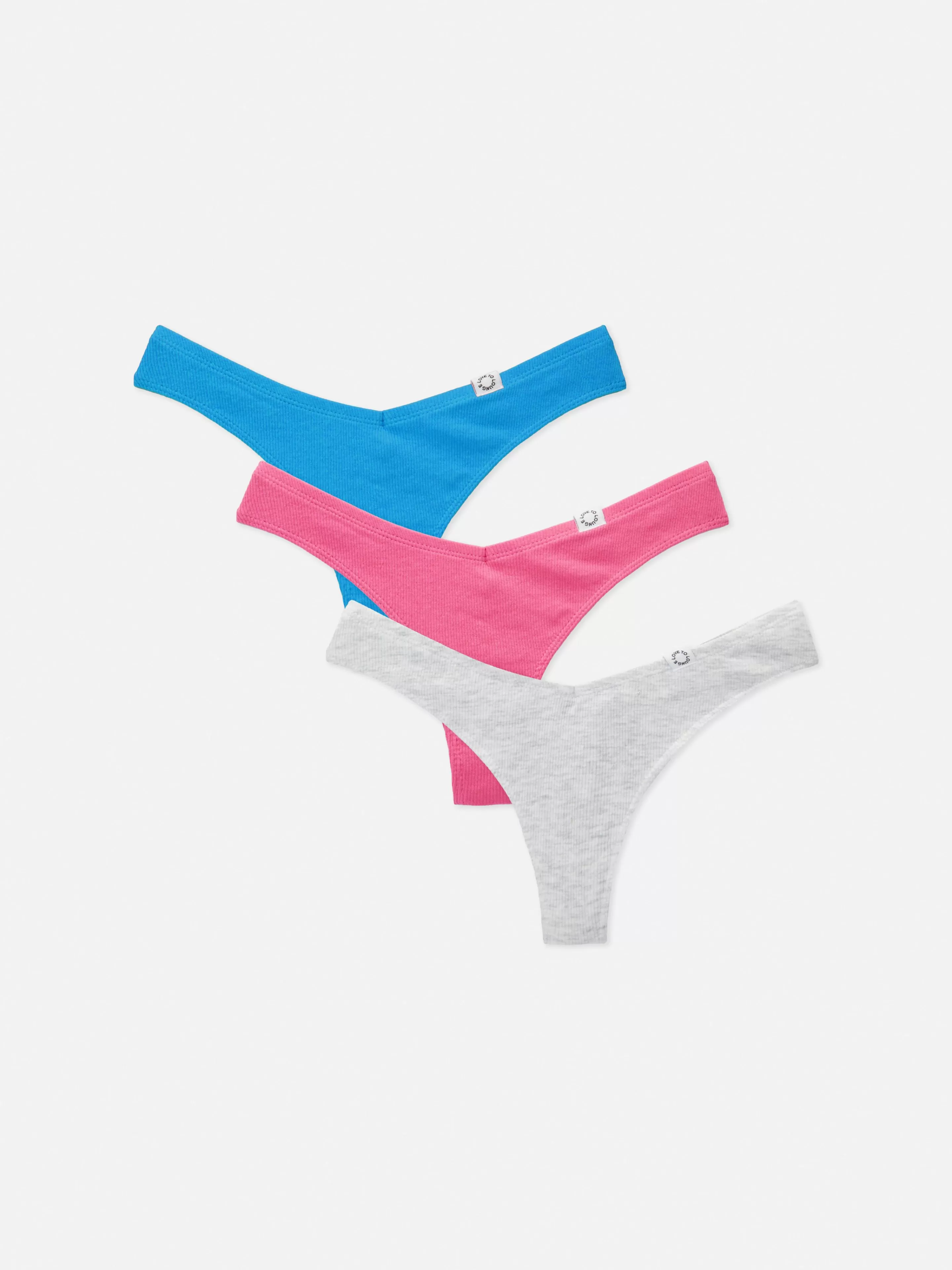 Mujer Primark Bragas | Pack De 3 Tangas Acanalados Miami