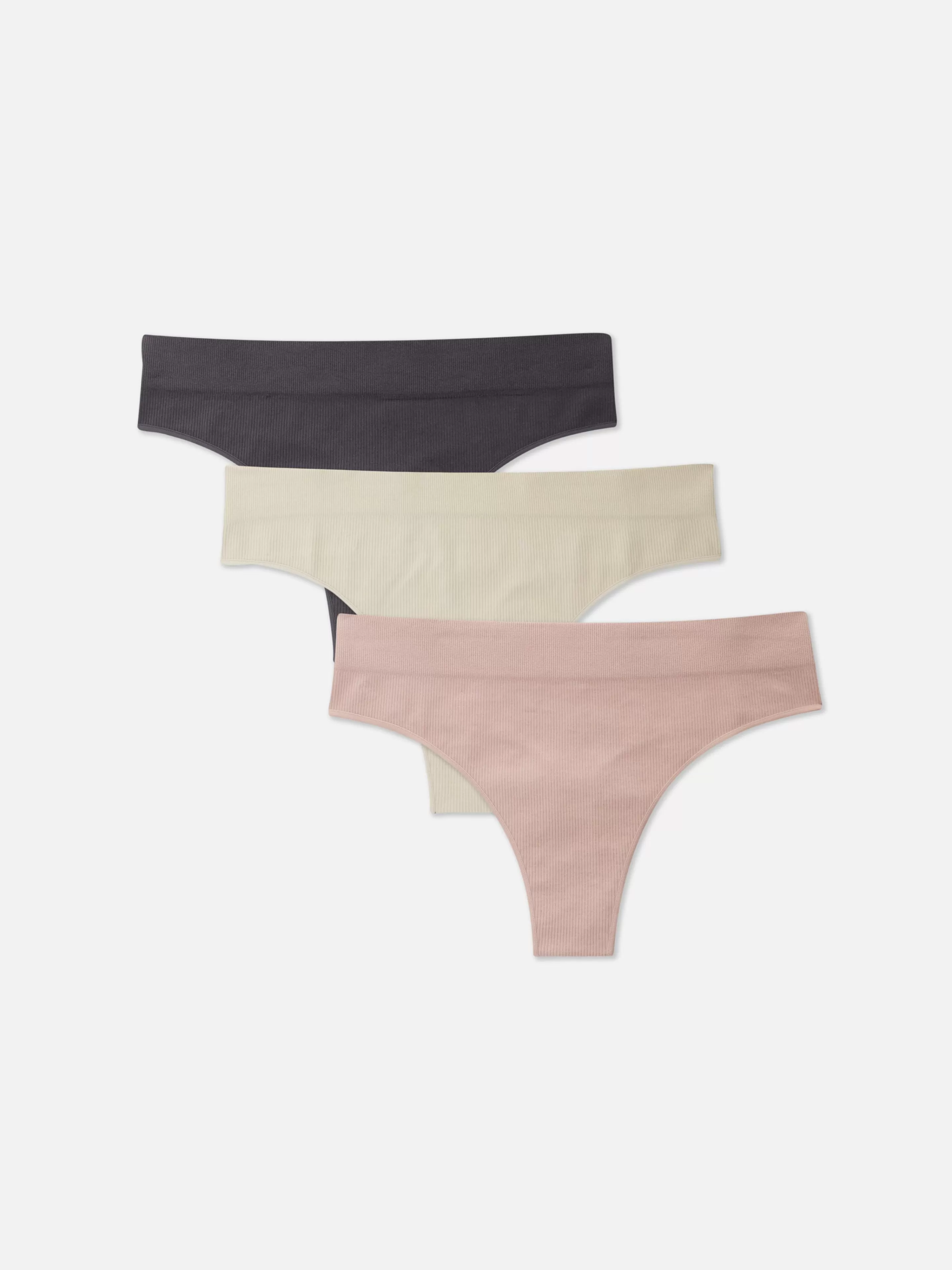 Mujer Primark Bragas | Pack De 3 Tangas Sin Costuras En Distintos Tonos