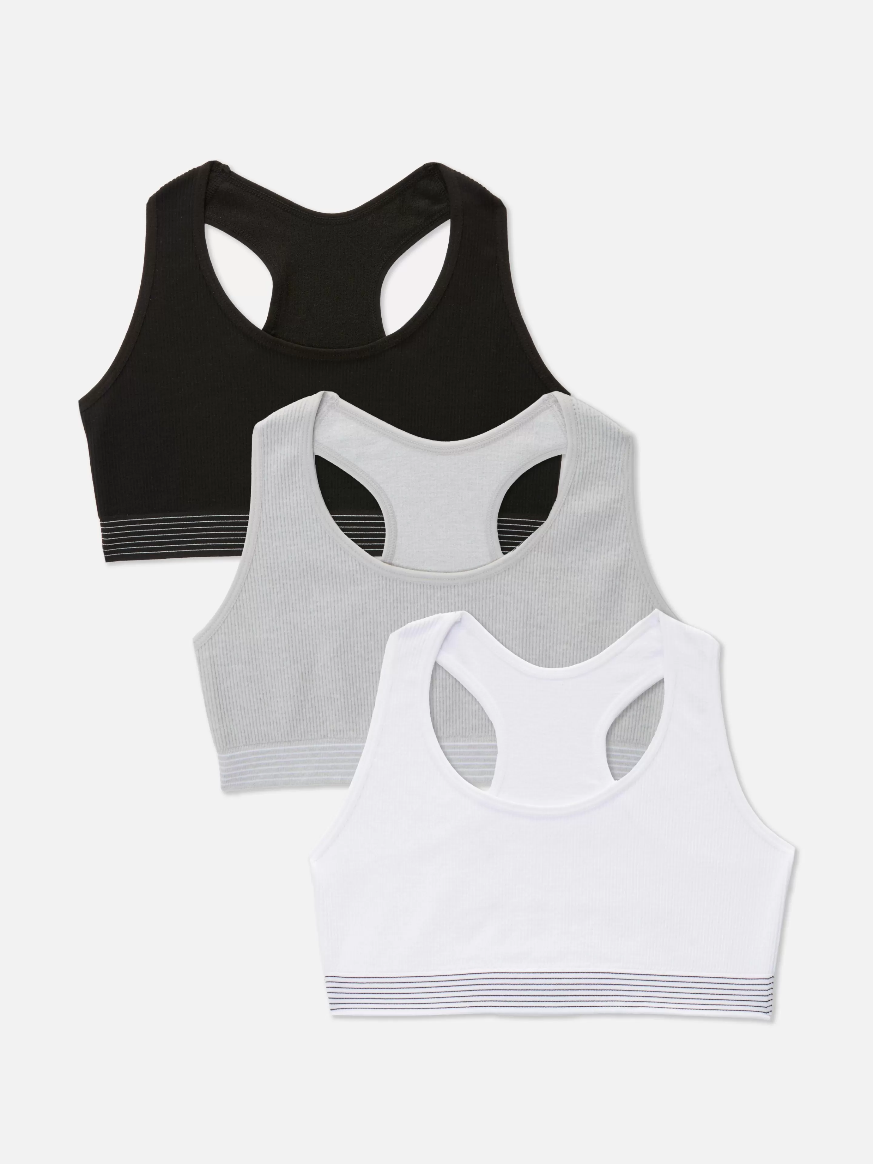 Niños Primark Ropa Interior | Pack De 3 Tops Sin Costuras Con Espalda De Nadadora