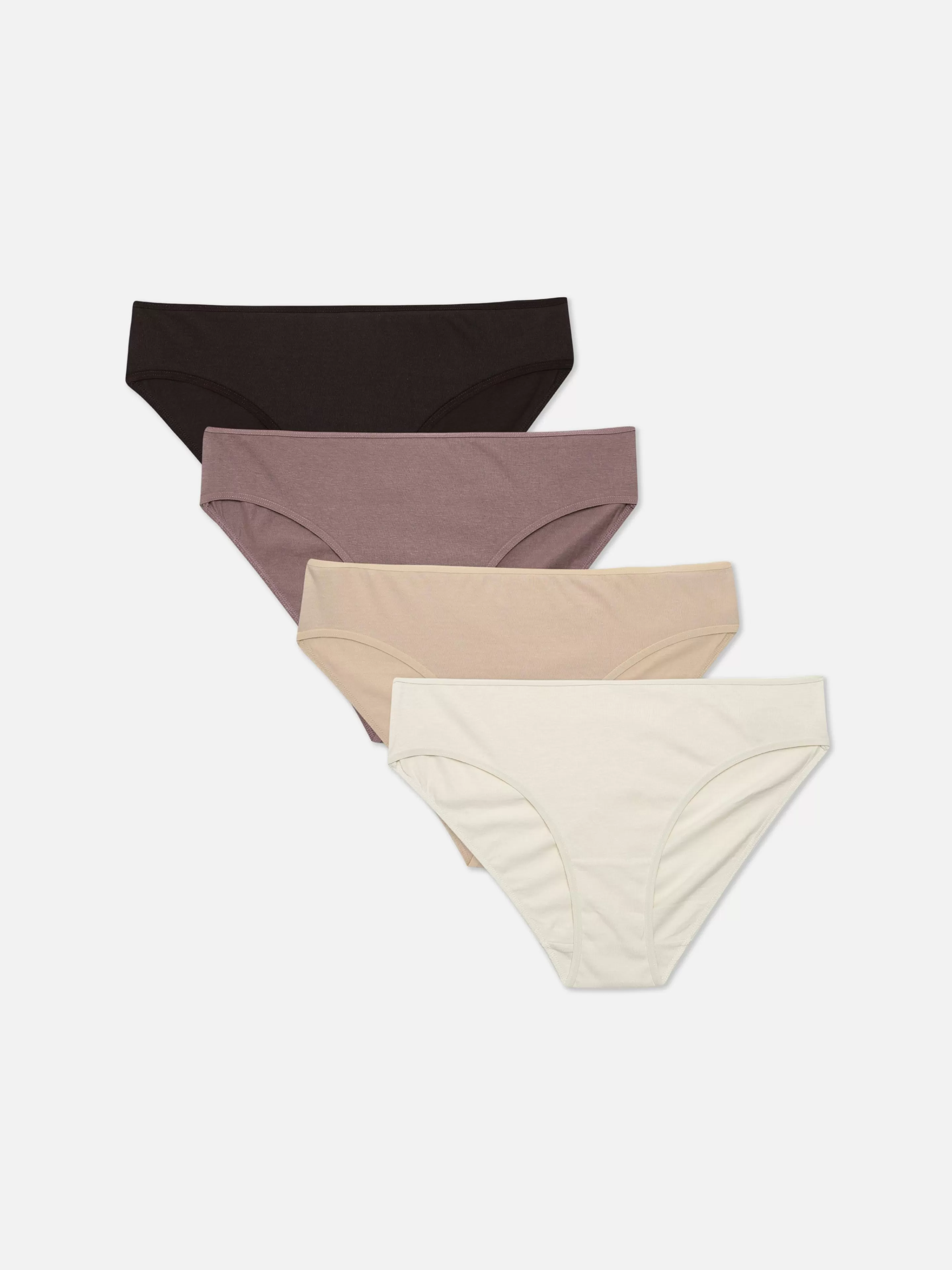 Mujer Primark Bragas | Pack De 4 Braguitas De Corte Bikini Surtidas