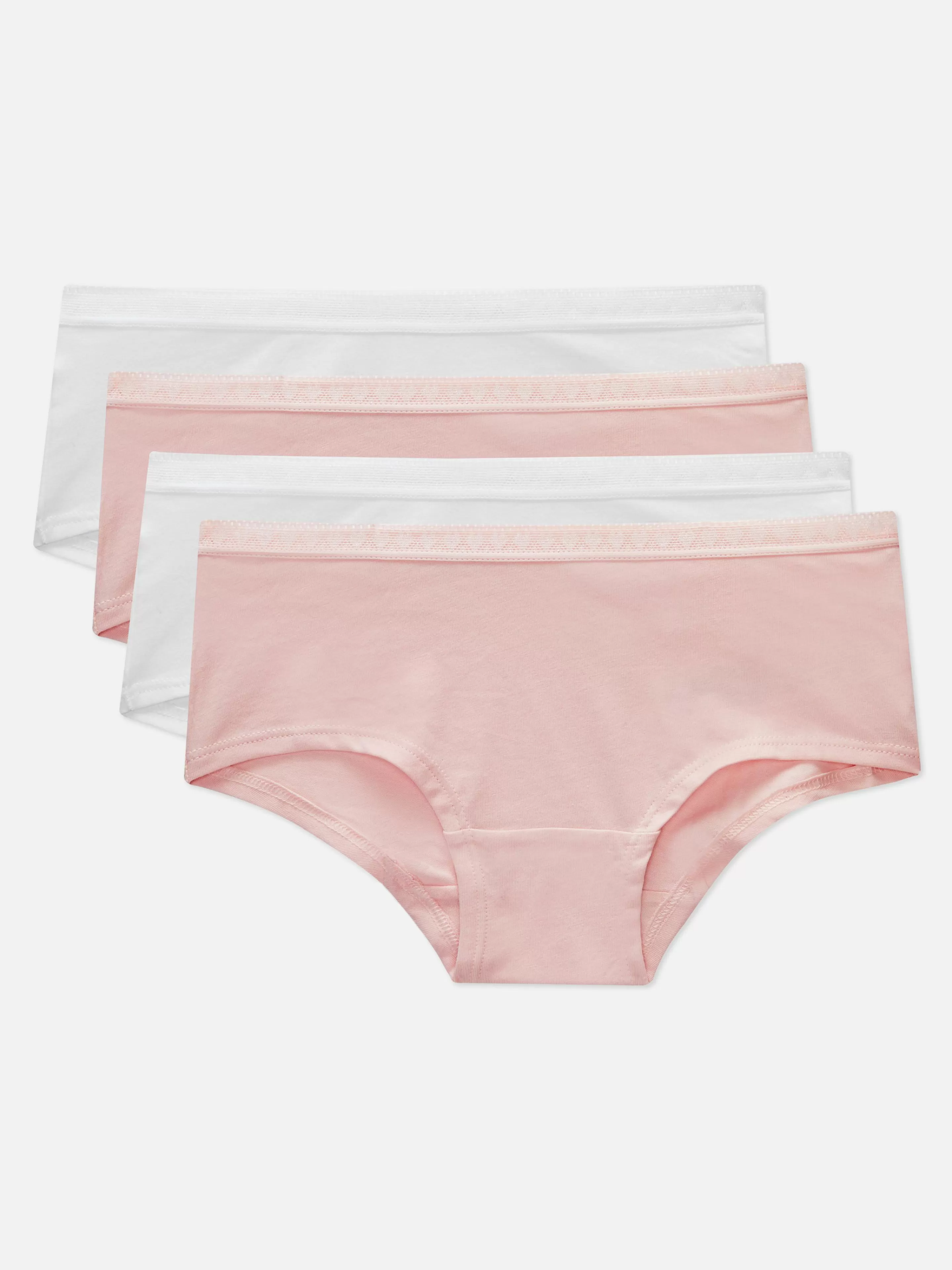 Niños Primark Ropa Interior | Pack De 4 Braguitas De Talle Bajo De Primera Calidad