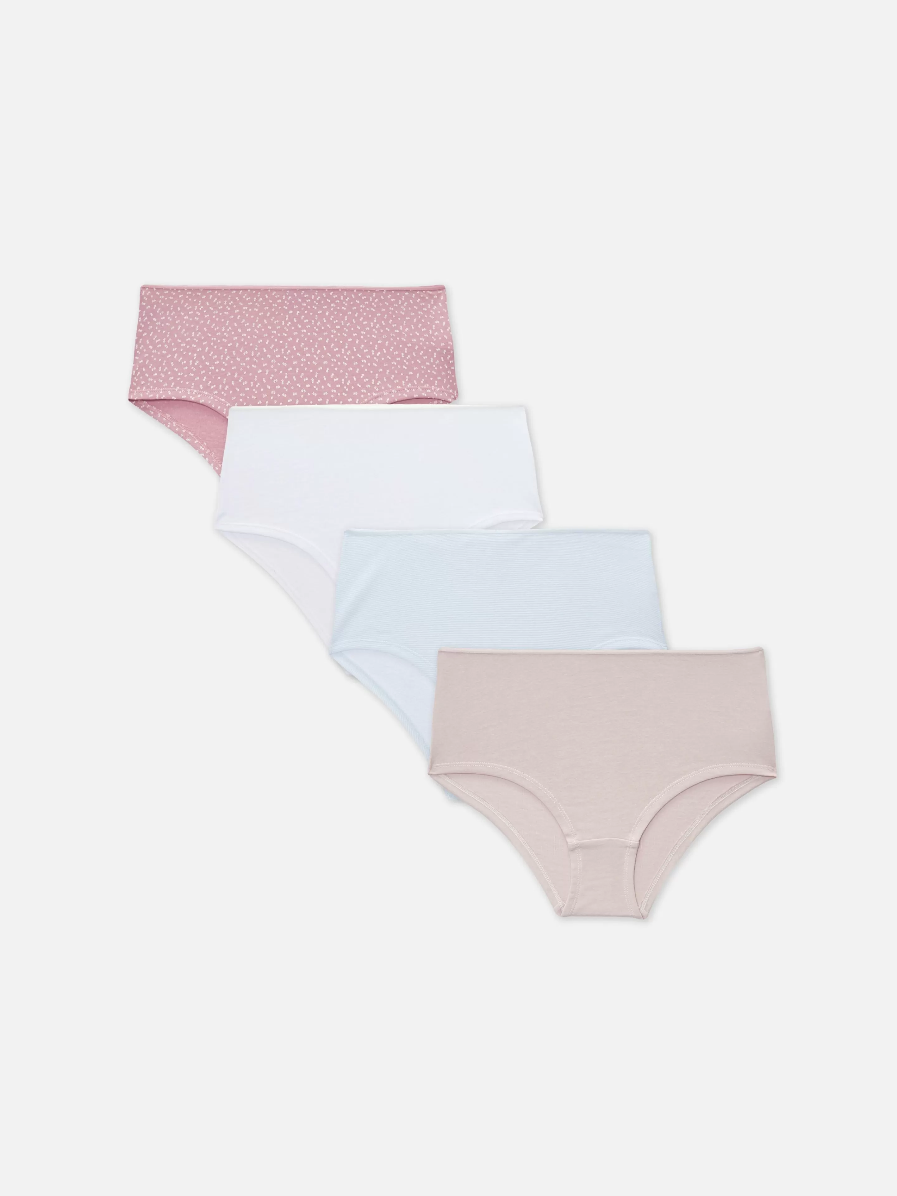 Mujer Primark Bragas | Pack De 4 Braguitas De Tiro Medio