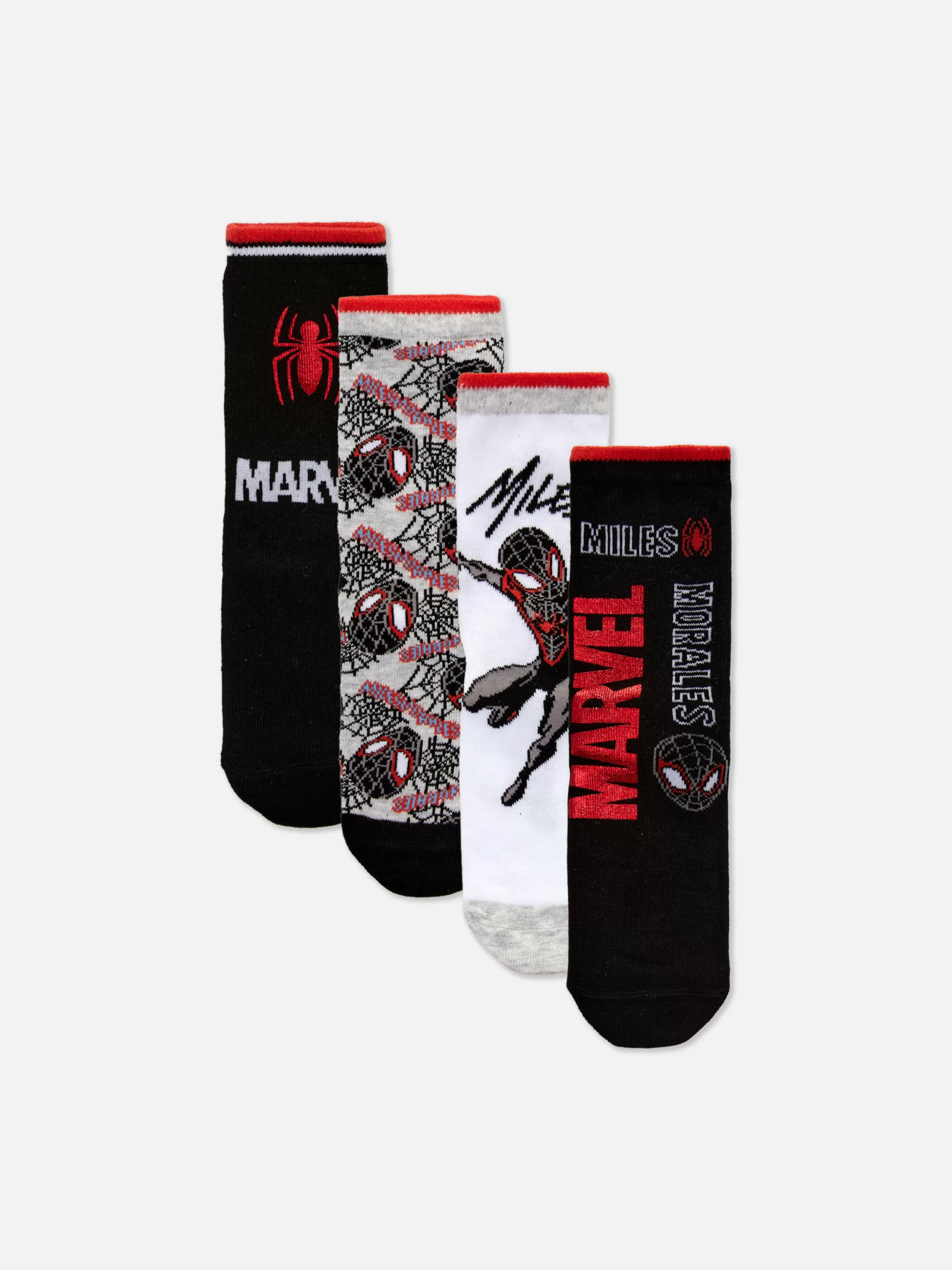 Niños Primark Calcetines | Pack De 4 Pares De Calcetines Bajos De Marvel