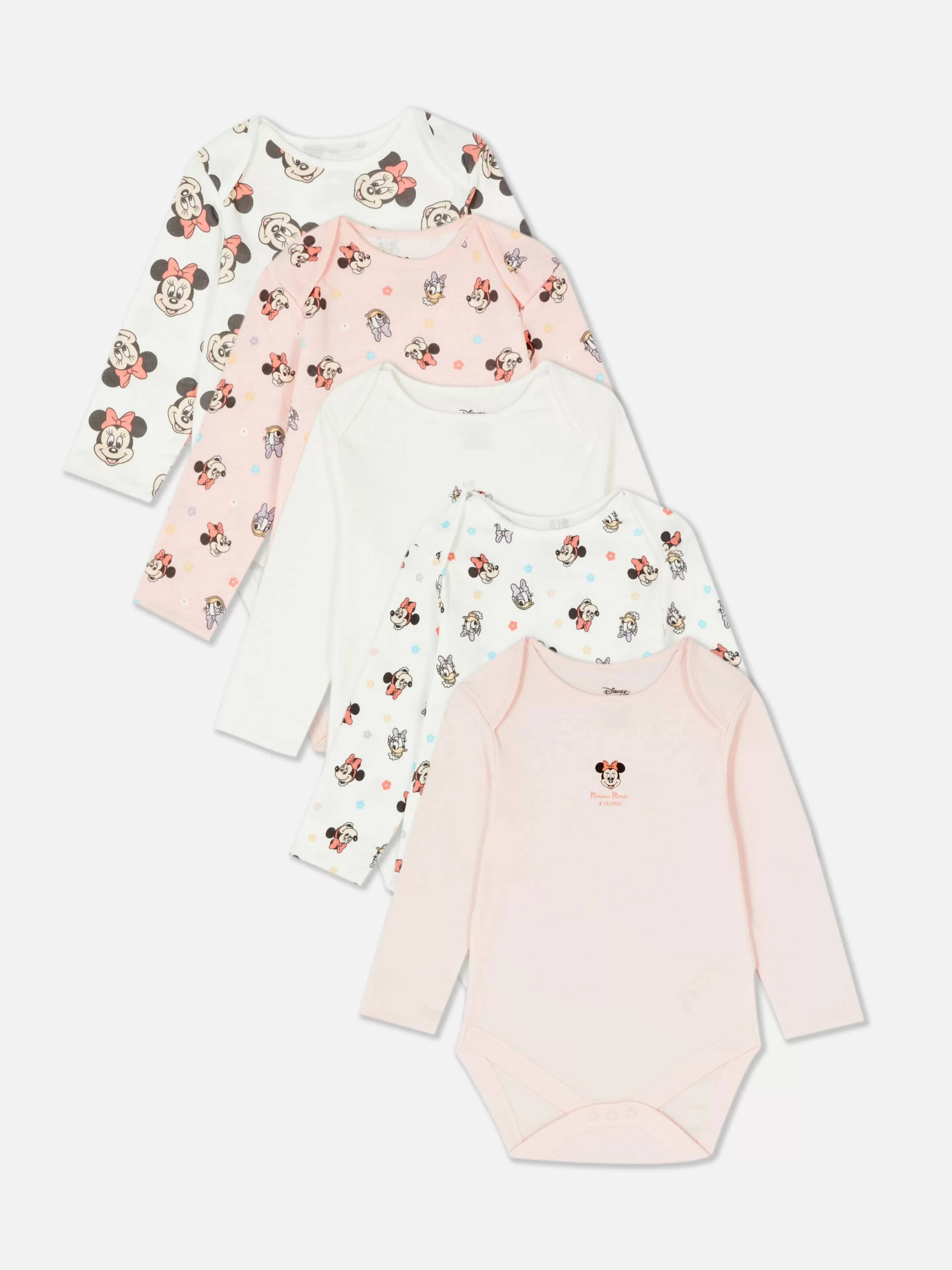 Primark Bodis Y Camisetas Sin Mangas | Pack De 5 Bodis De Minnie Mouse Y Daisy De Disney