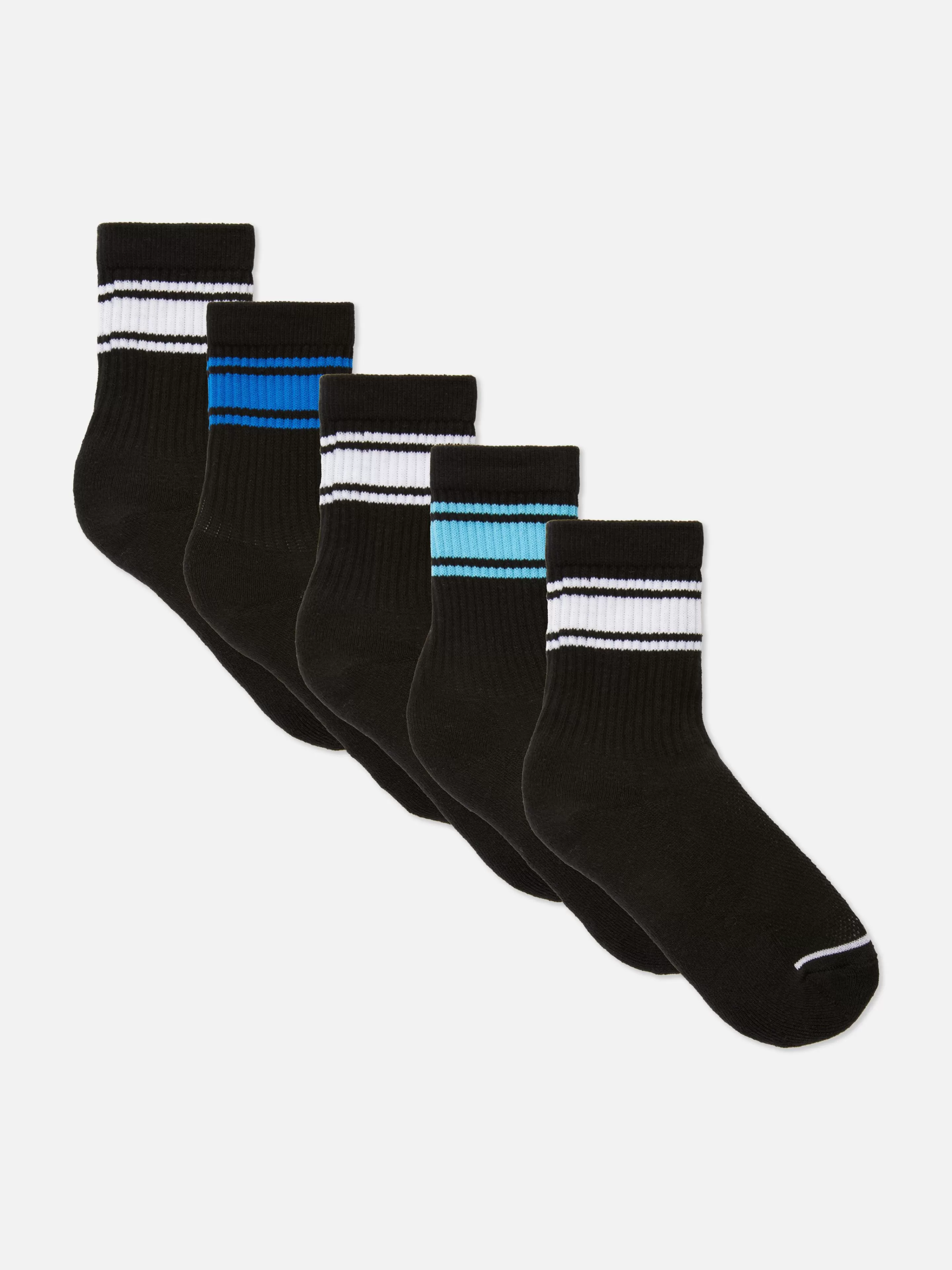 Niños Primark Calcetines | Pack De 5 Calcetines Deportivos A Rayas