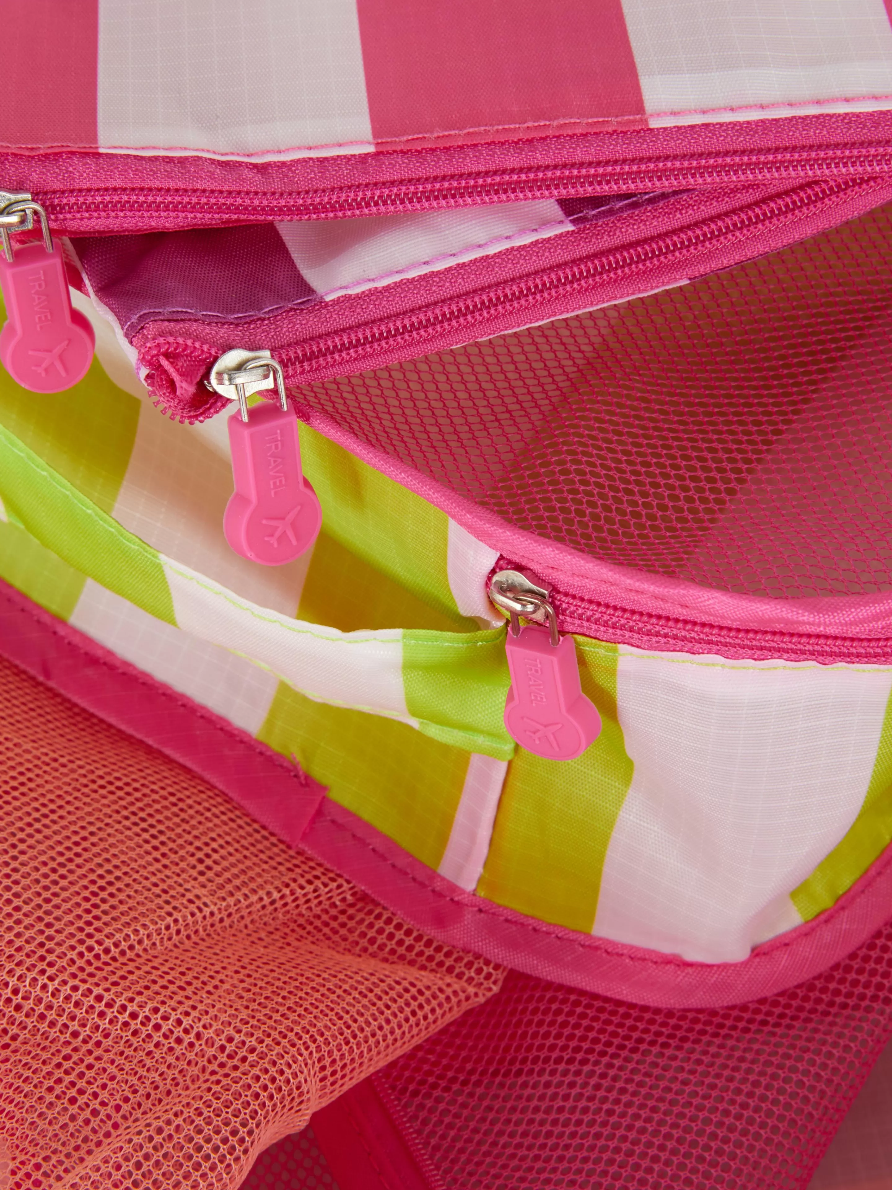 Primark Accesorios De Viaje | Pack De 5 Organizadores De Equipaje A Rayas