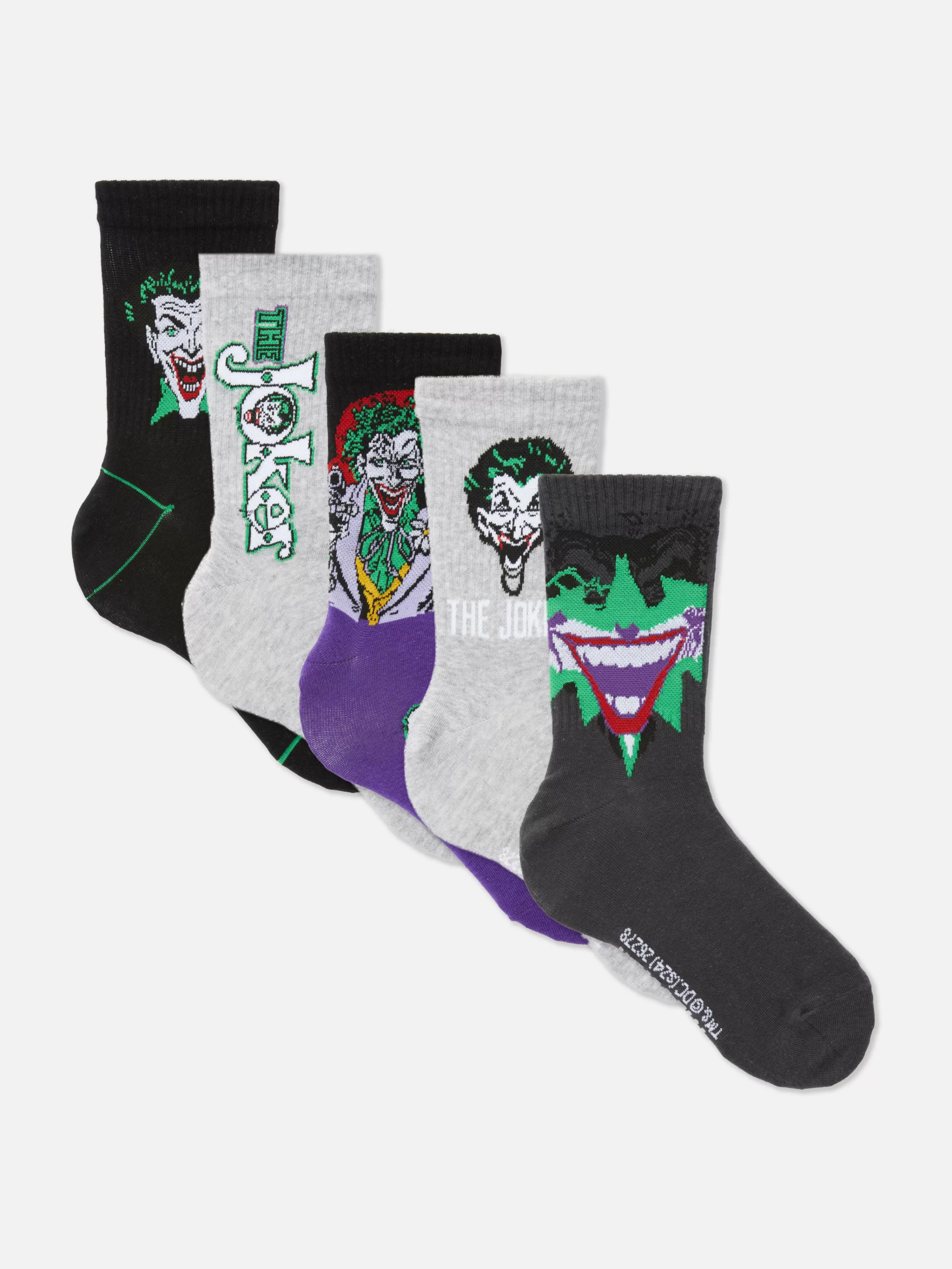 Hombre Primark Calcetines | Pack De 5 Pares De Calcetines De The Joker