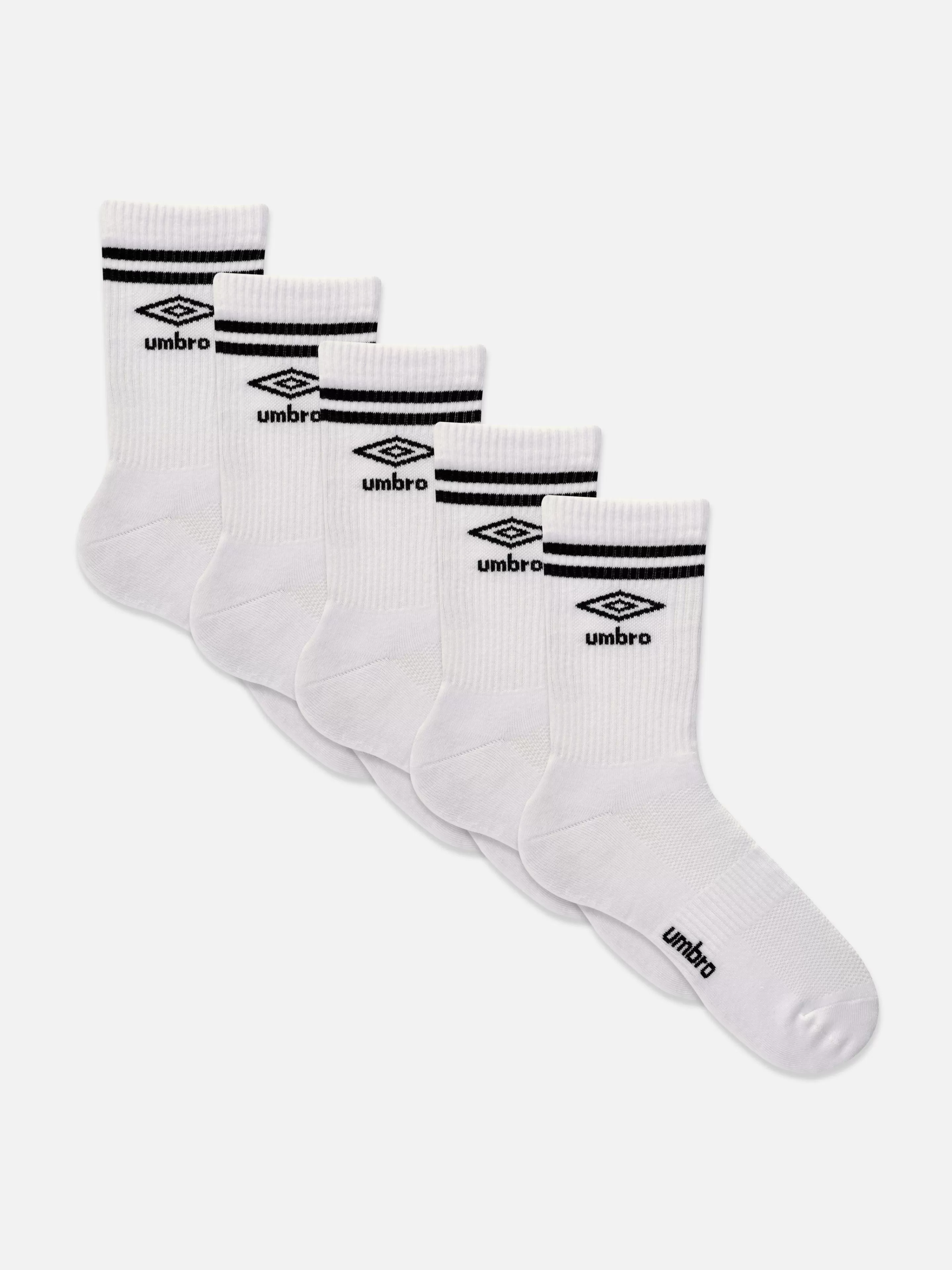 Hombre Primark Calcetines | Pack De 5 Pares De Calcetines Deportivos Altos Umbro