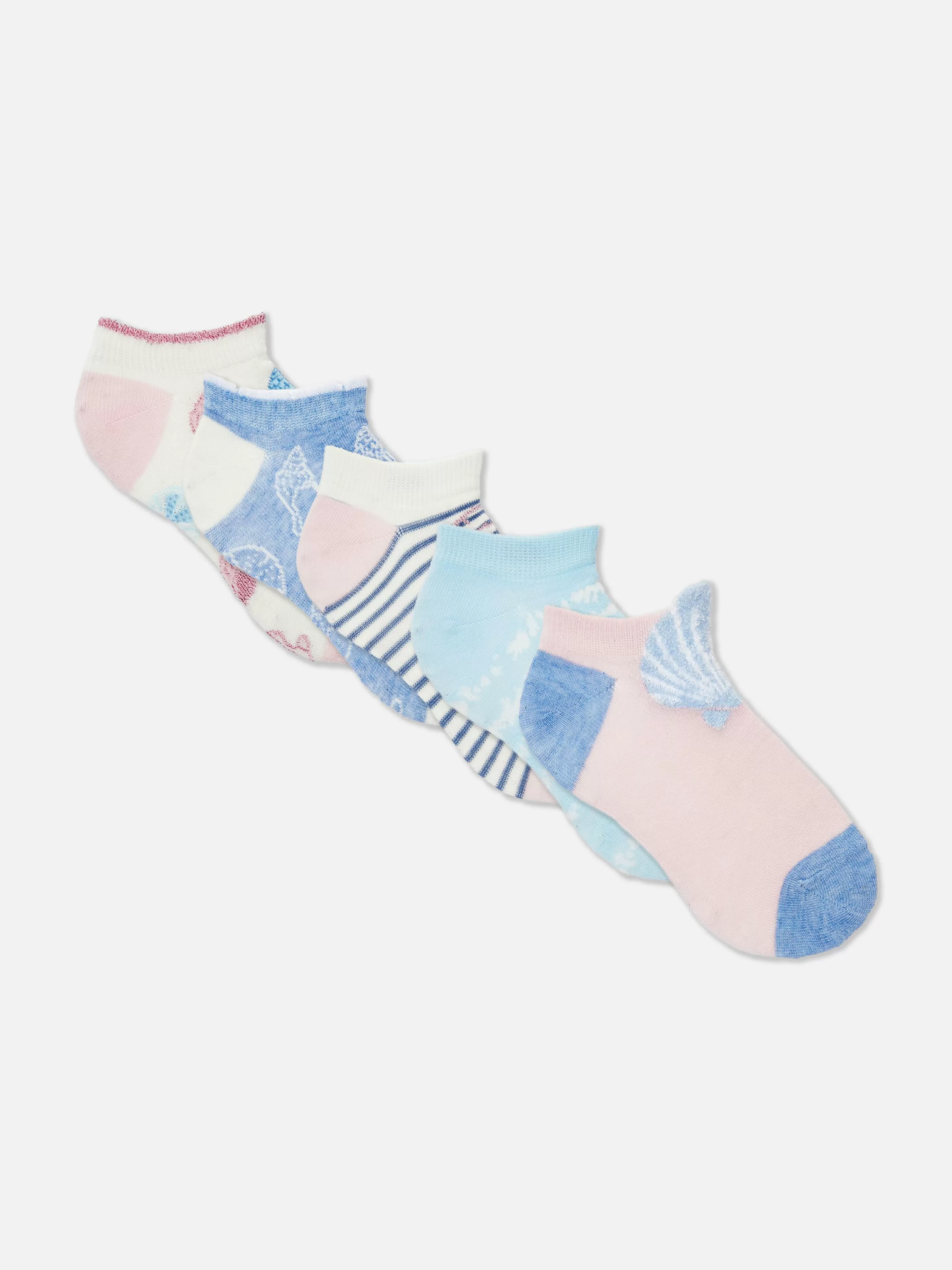 Niños Primark Calcetines Y Medias | Pack De 5 Pares De Calcetines Deportivos Con Festón