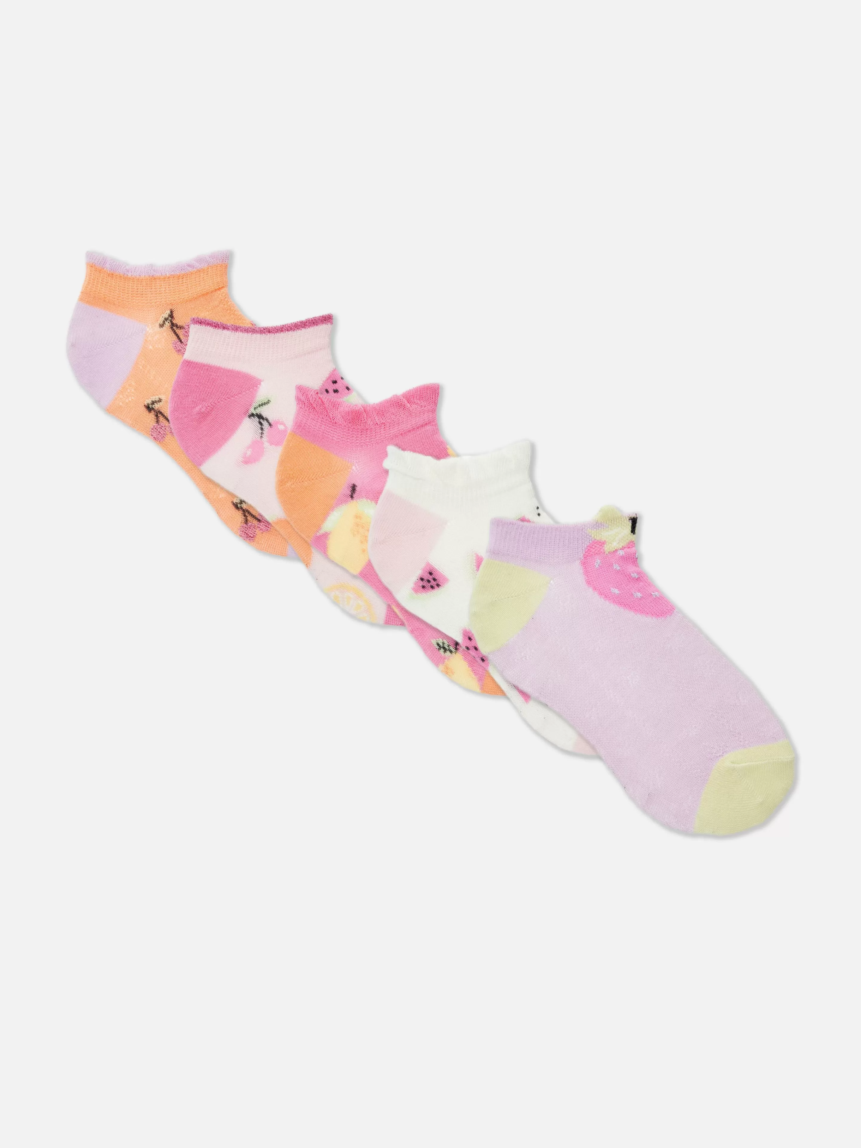 Niños Primark Calcetines Y Medias | Pack De 5 Pares De Calcetines Deportivos De Frutas