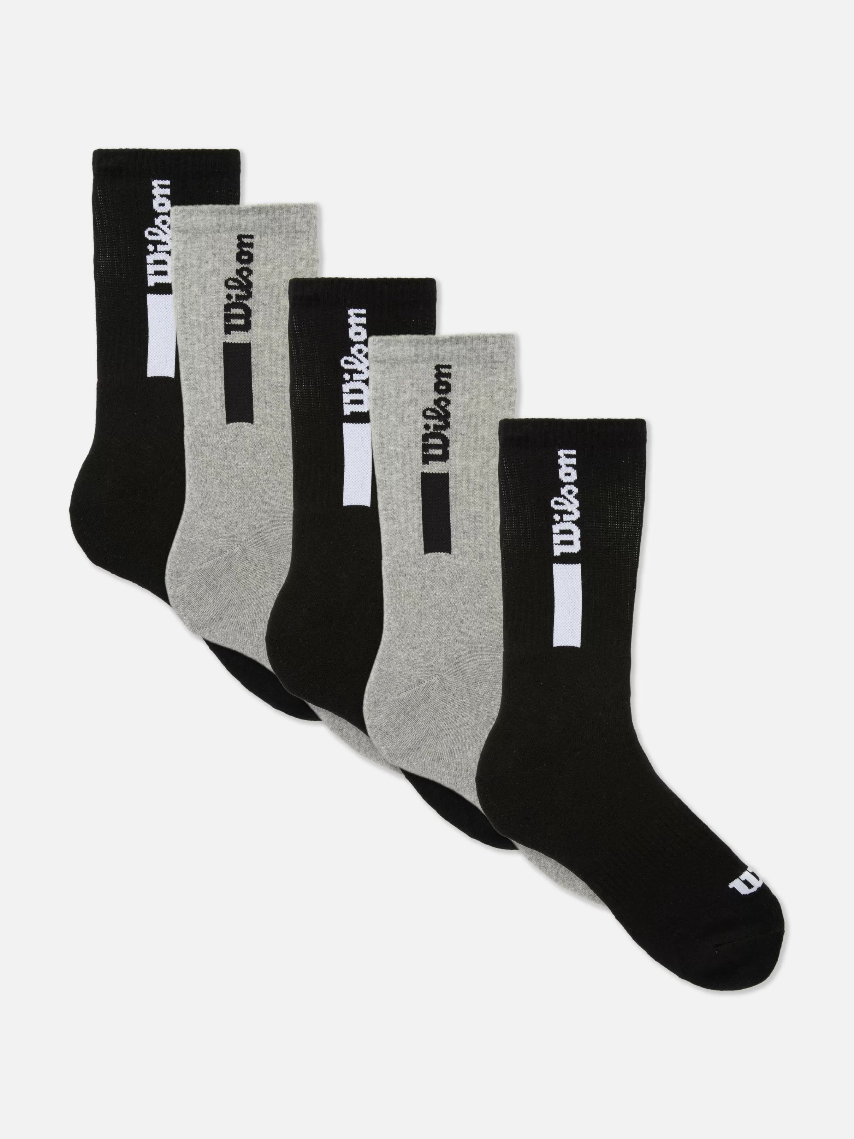 Hombre Primark Calcetines | Ropa Deportiva | Pack De 5 Pares De Calcetines Deportivos Wilson