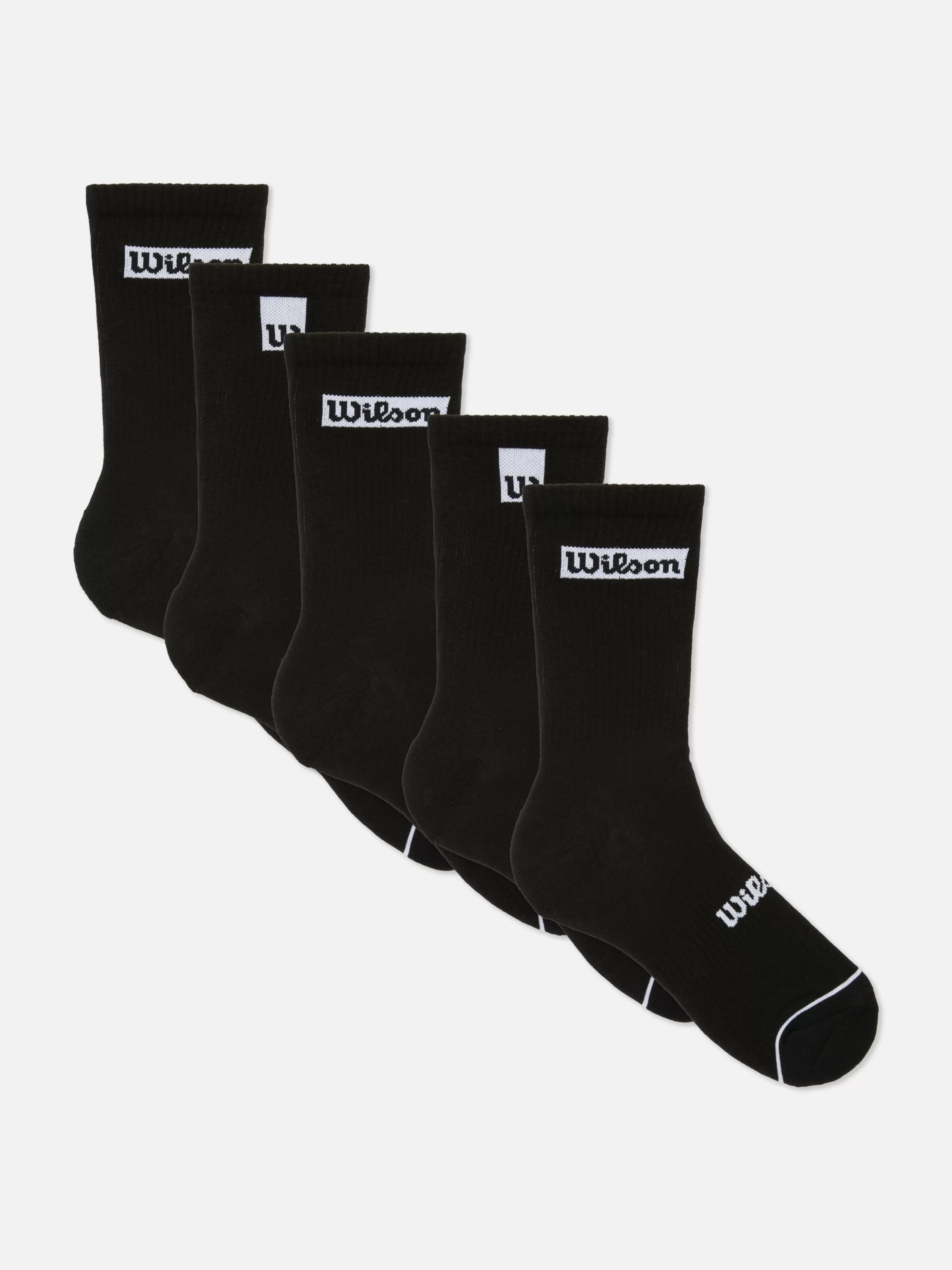 Hombre Primark Calcetines | Pack De 5 Pares De Calcetines Deportivos Wilson