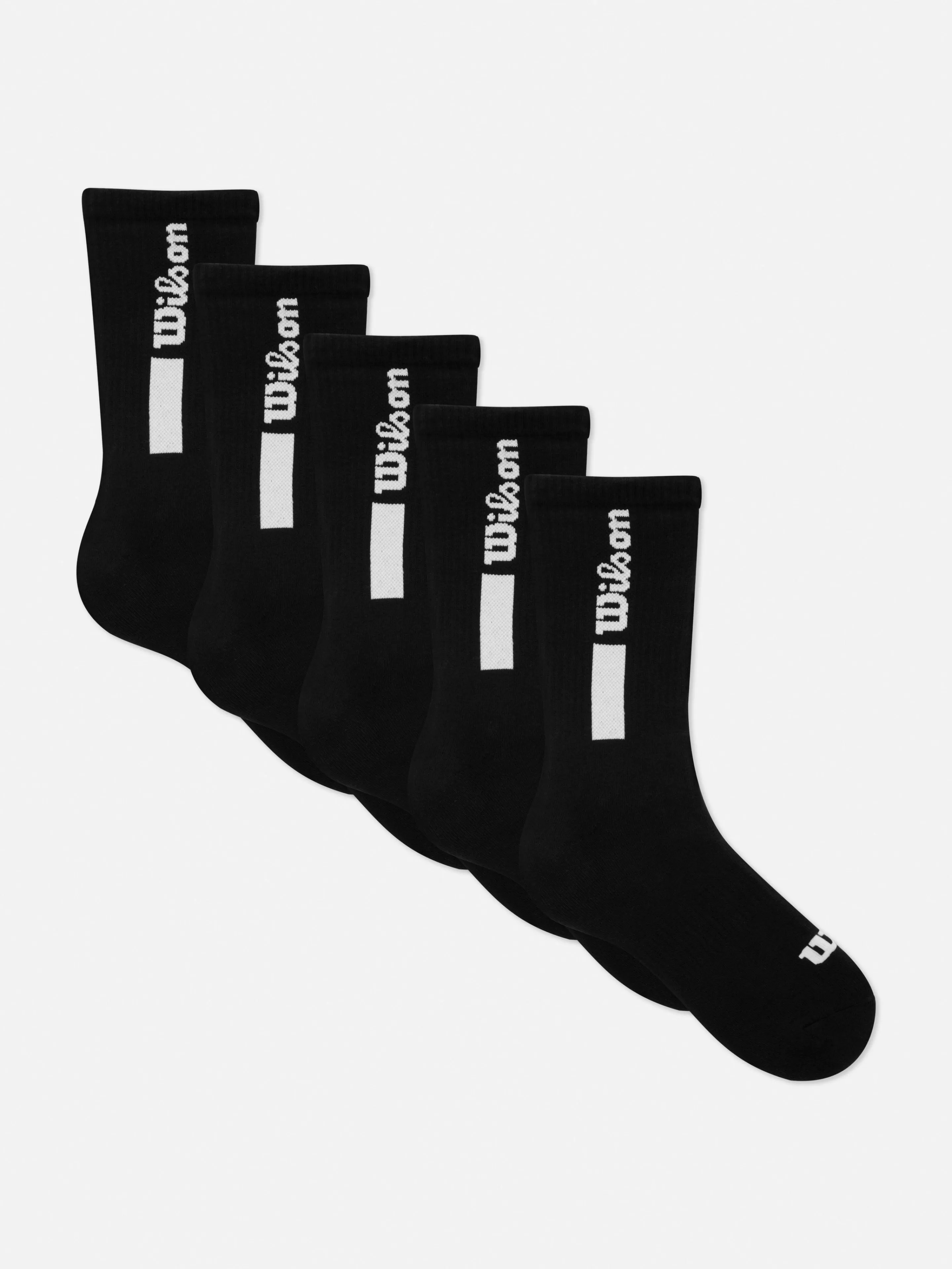 Hombre Primark Calcetines | Pack De 5 Pares De Calcetines Deportivos Wilson