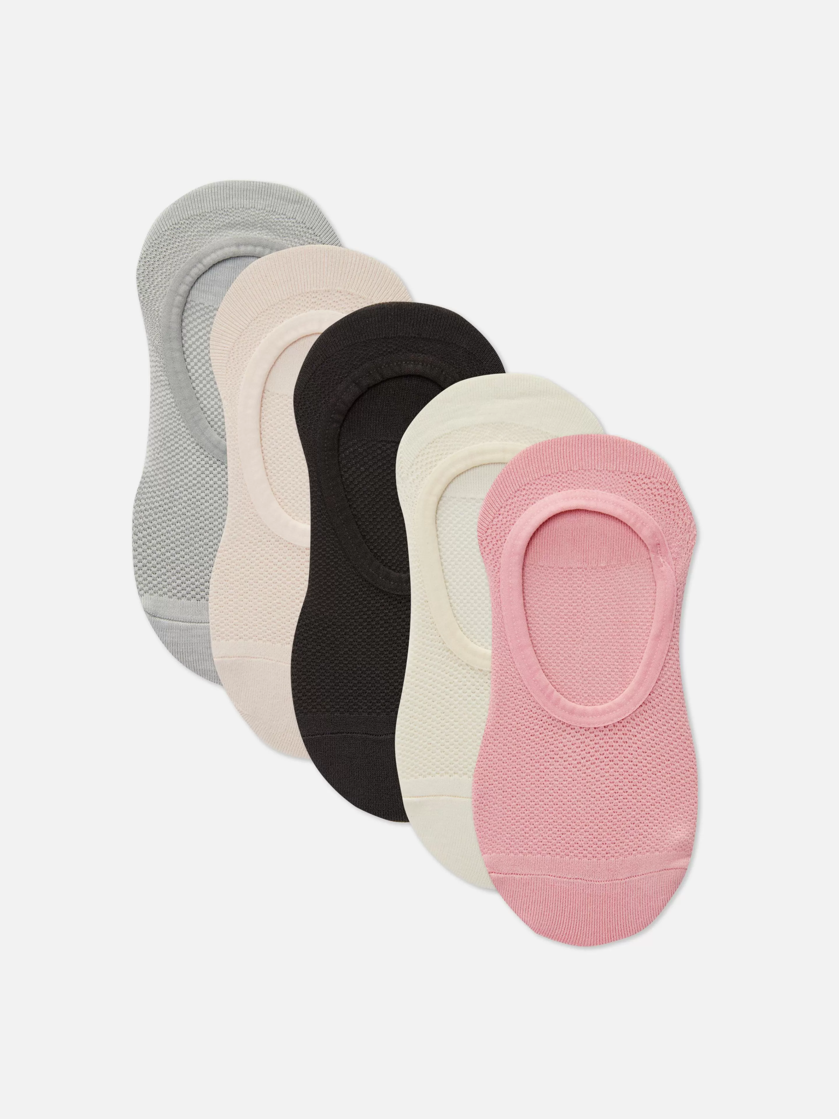 Mujer Primark Calcetines | Pack De 5 Pares De Calcetines Invisibles Deportivos