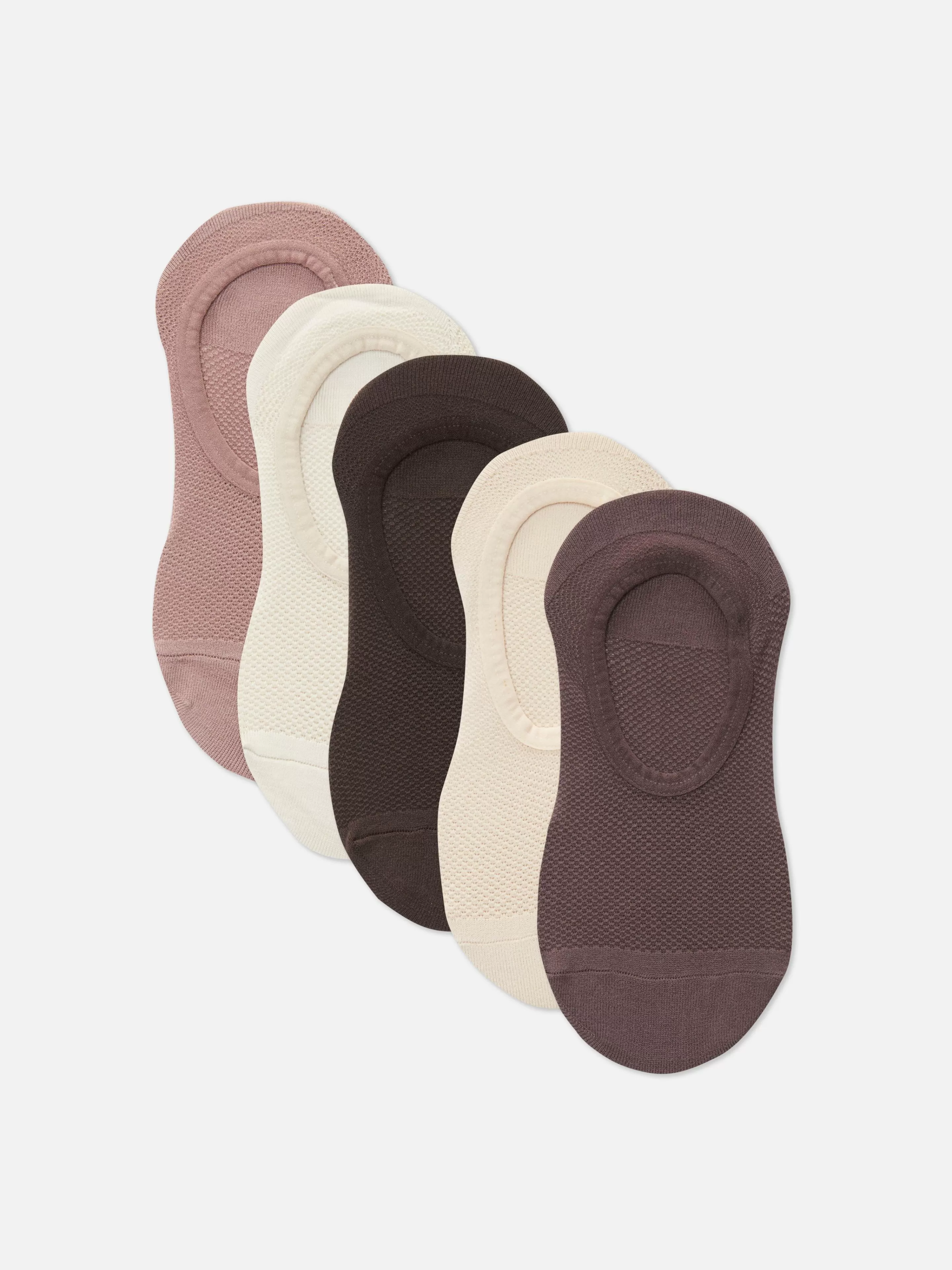 Mujer Primark Calcetines | Pack De 5 Pares De Calcetines Invisibles Deportivos