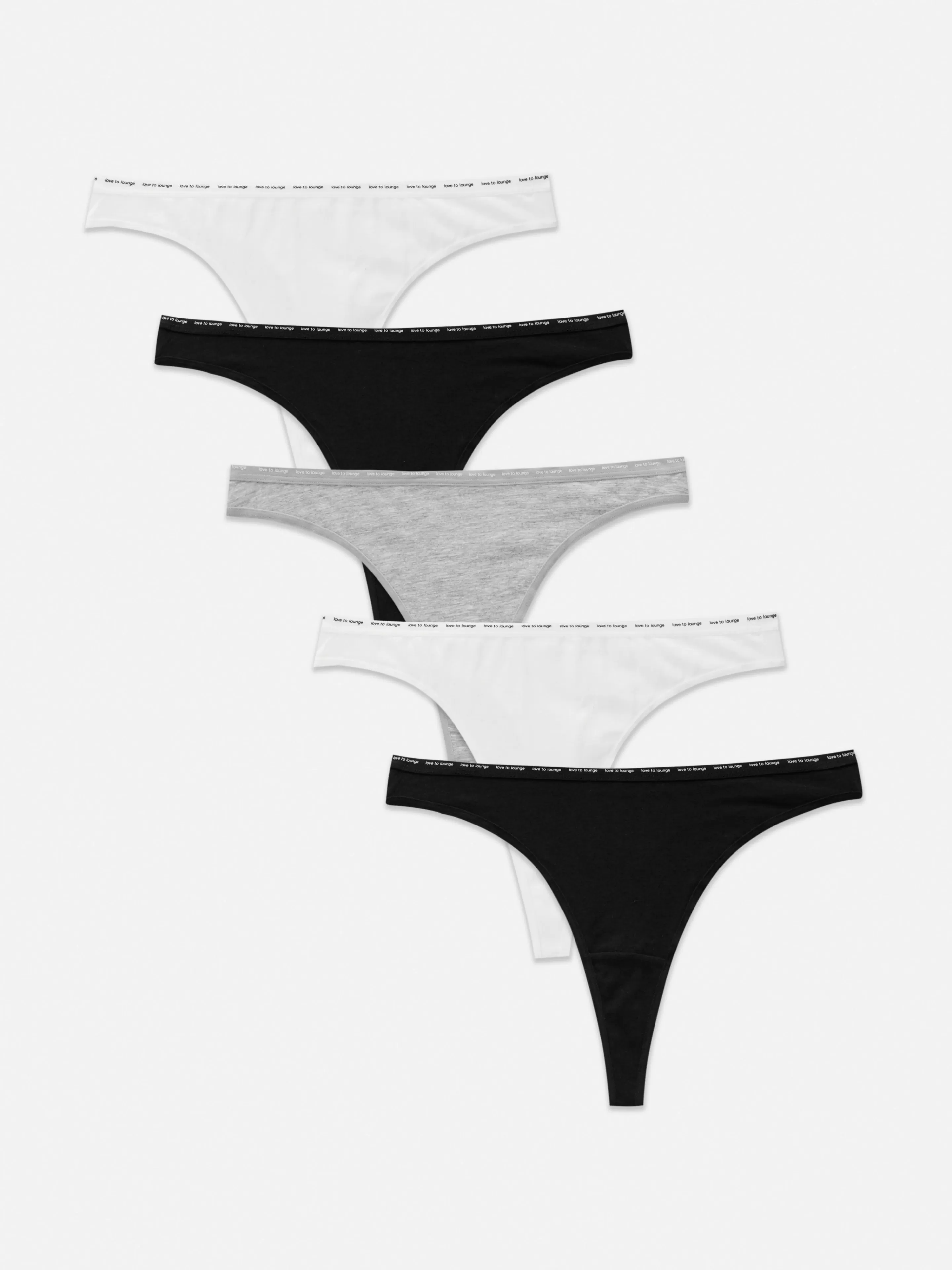 Mujer Primark Bragas | Pack De 5 Tangas Elásticos