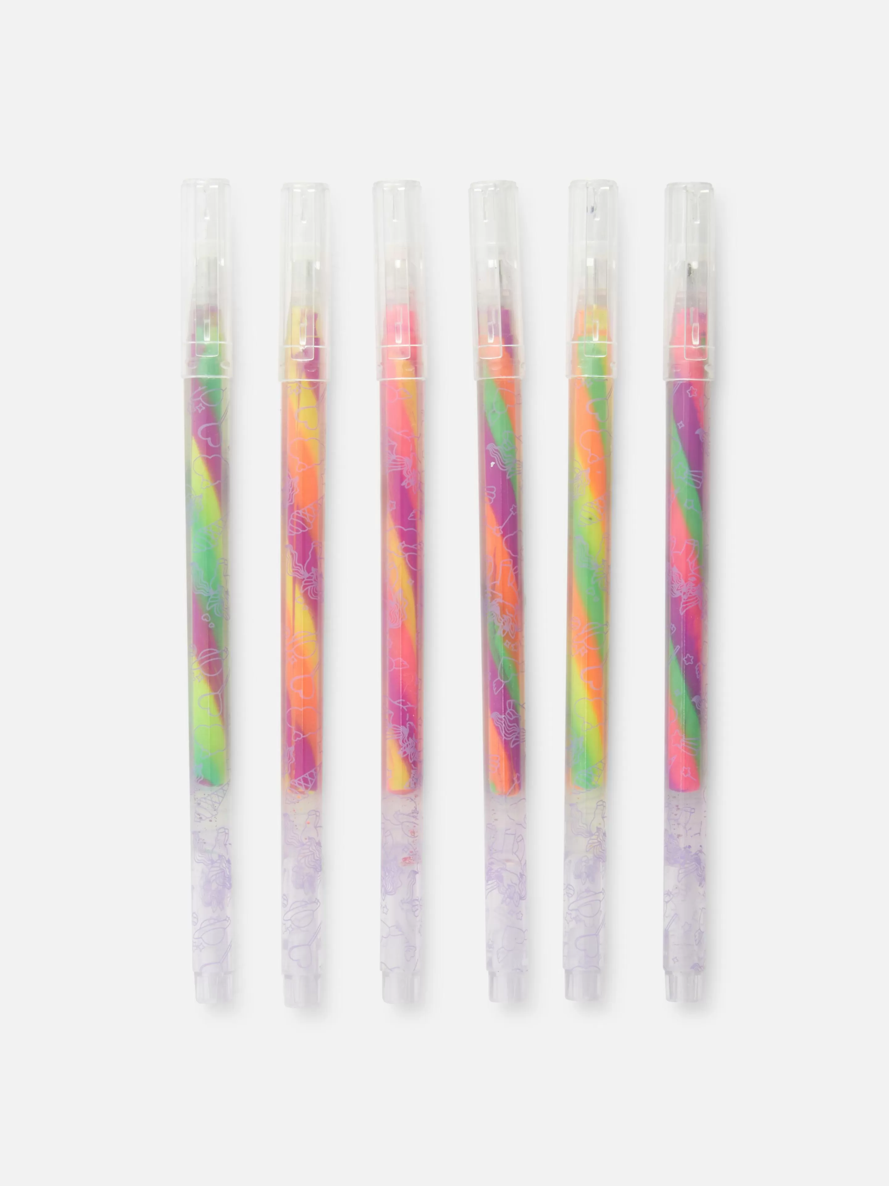 Niños Primark Bolígrafos Y Lápices | Pack De 6 Bolígrafos De Gel De Unicornio