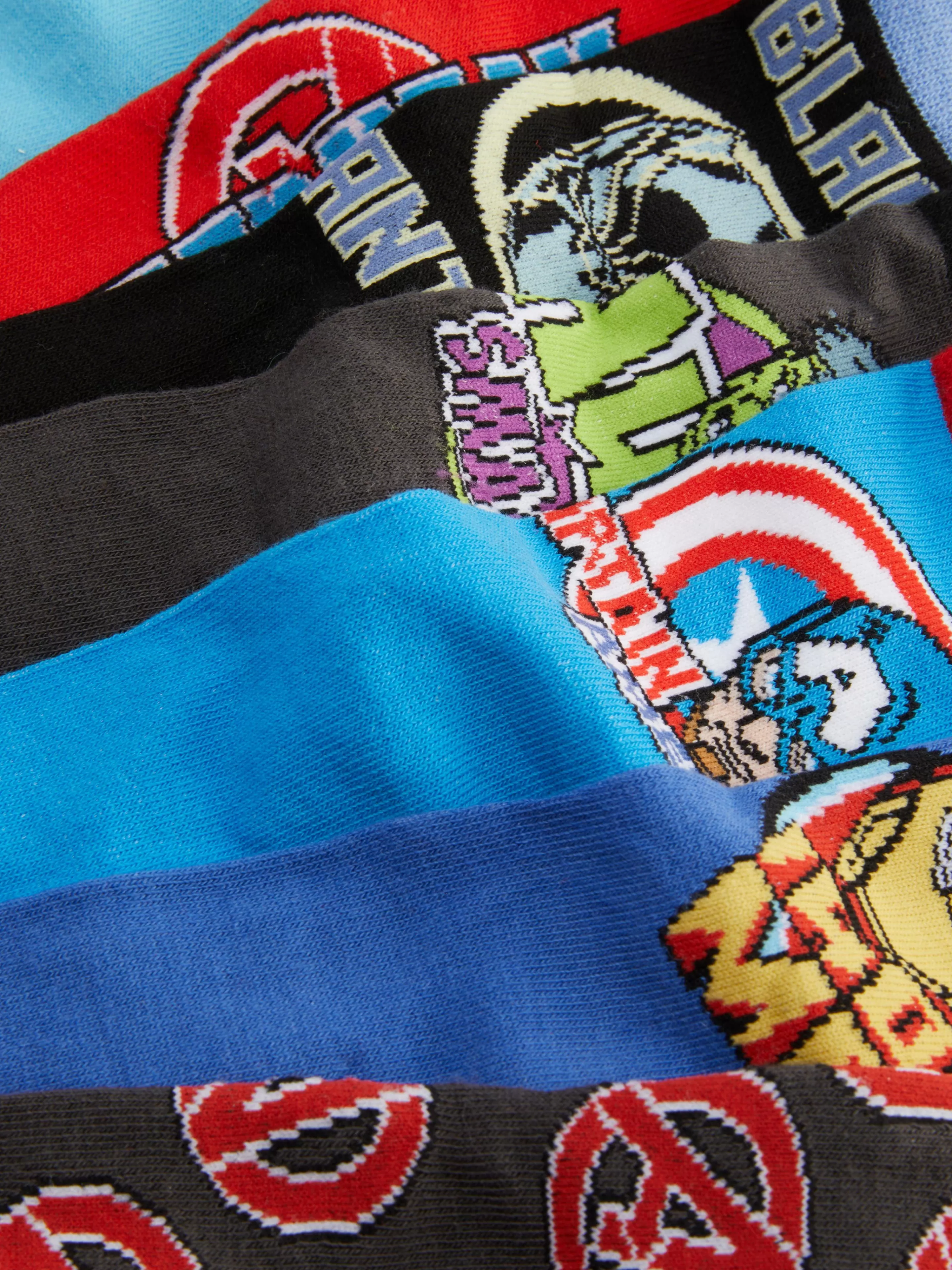 Niños Primark Calcetines | Pack De 7 Calcetines De Los Vengadores De Marvel