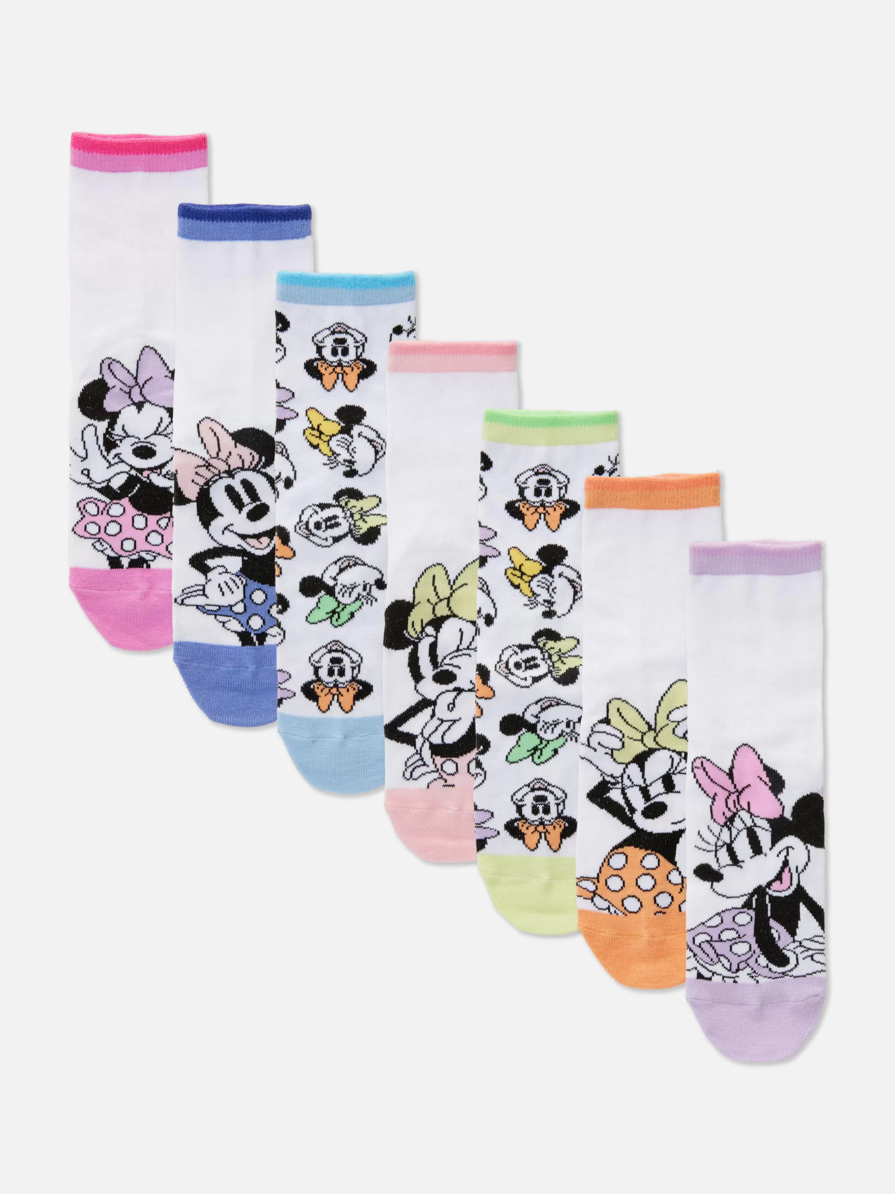 Niños Primark Calcetines Y Medias | Pack De 7 Pares De Calcetines Bajos De Disney