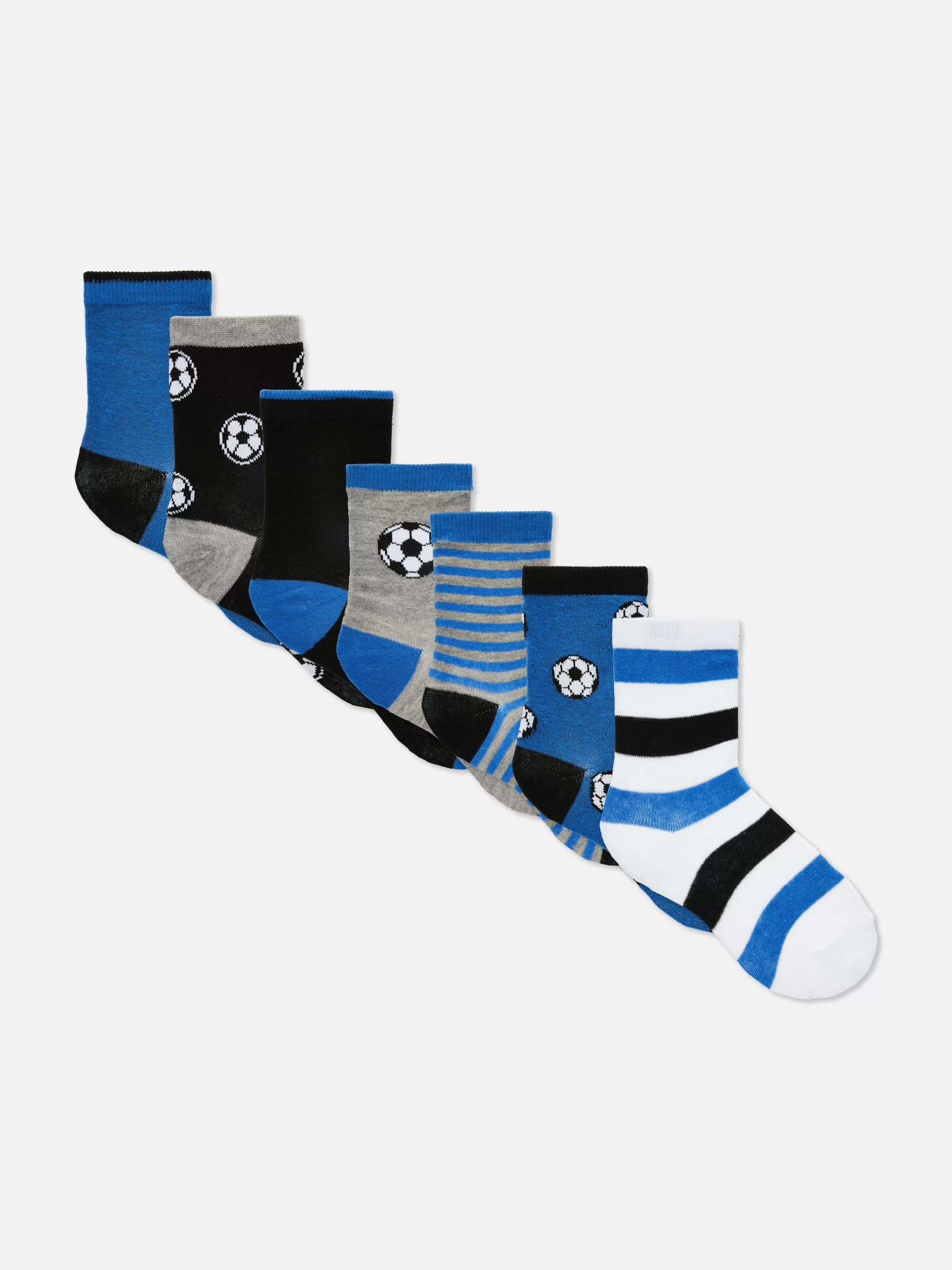 Niños Primark Calcetines | Pack De 7 Pares De Calcetines Bajos De Fútbol