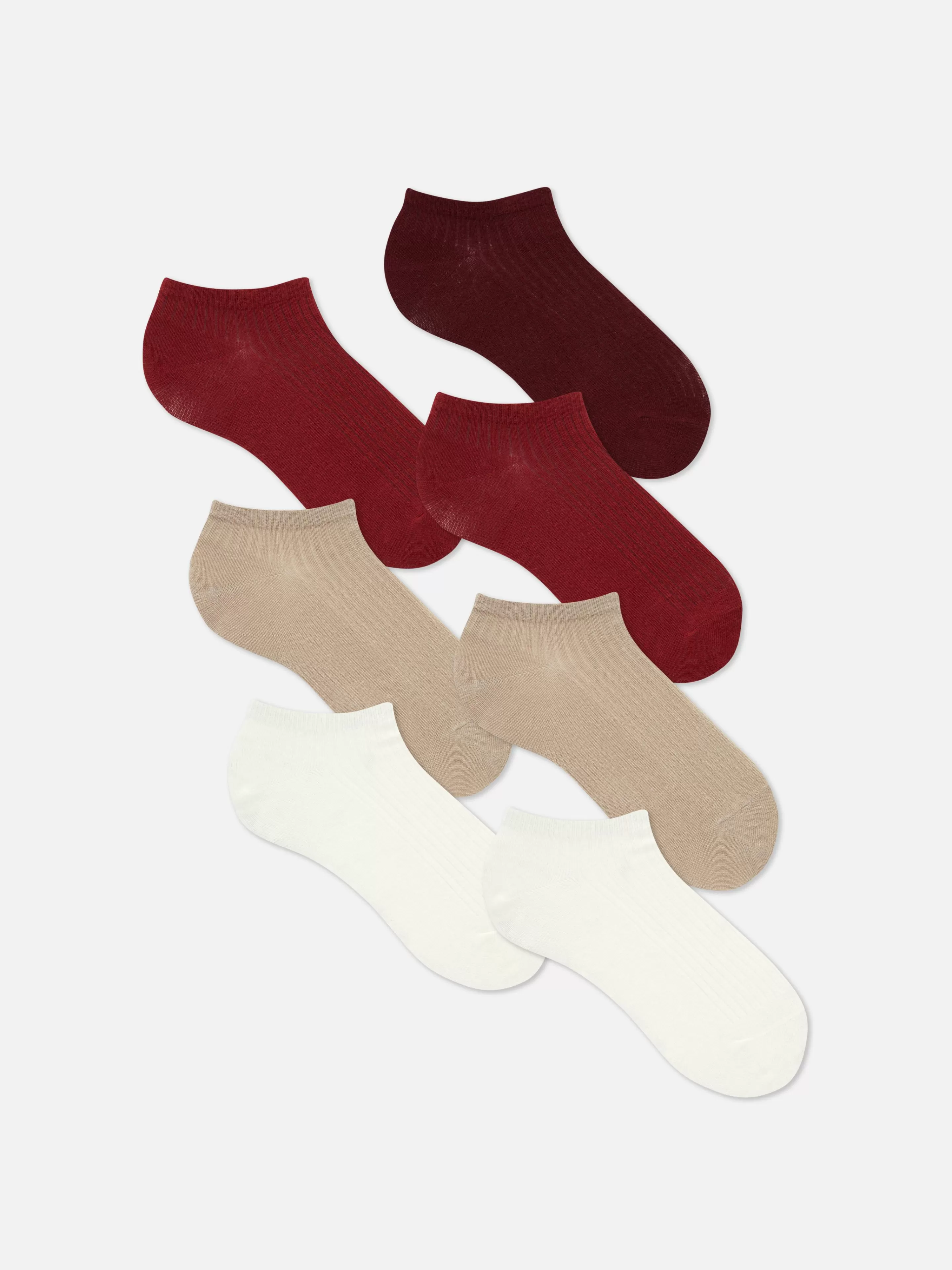 Mujer Primark Calcetines | Pack De 7 Pares De Calcetines Deportivos De Colores