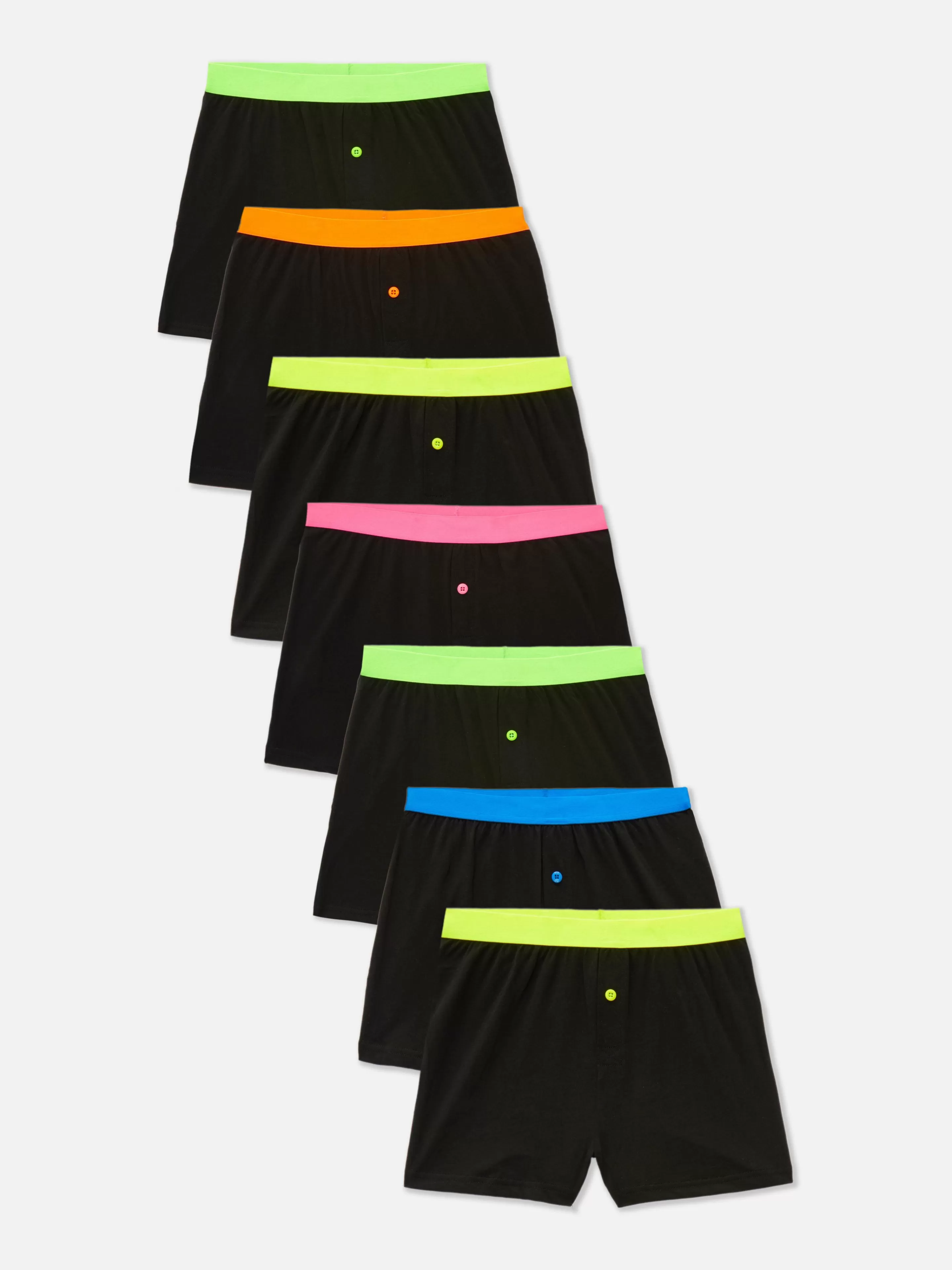 Niños Primark Ropa Interior | Pack De 7 Pares De Calzoncillos Con Toque De Neón