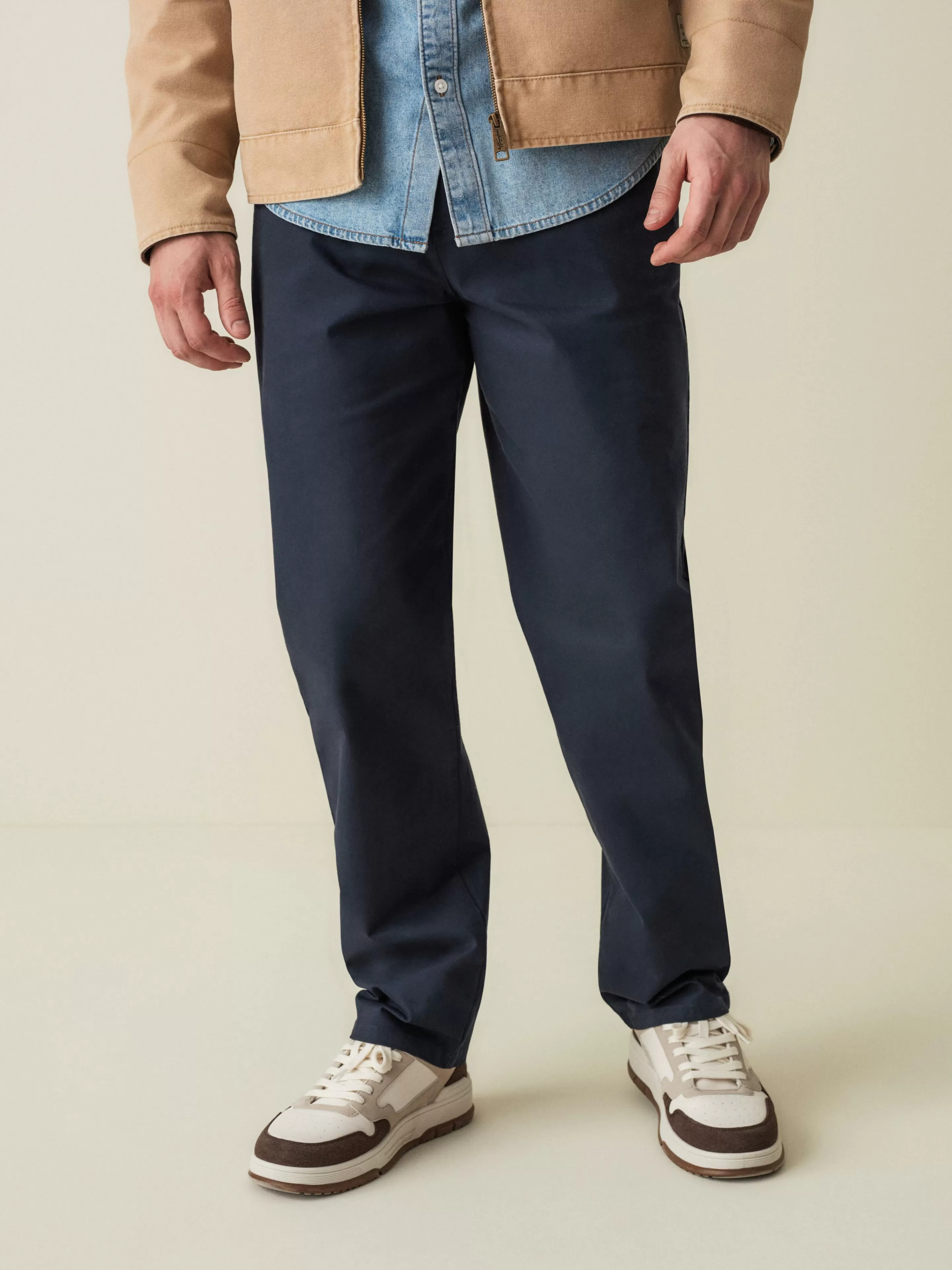 Hombre Primark Pantalón | Pantalón Chino Elástico De Pernera Recta