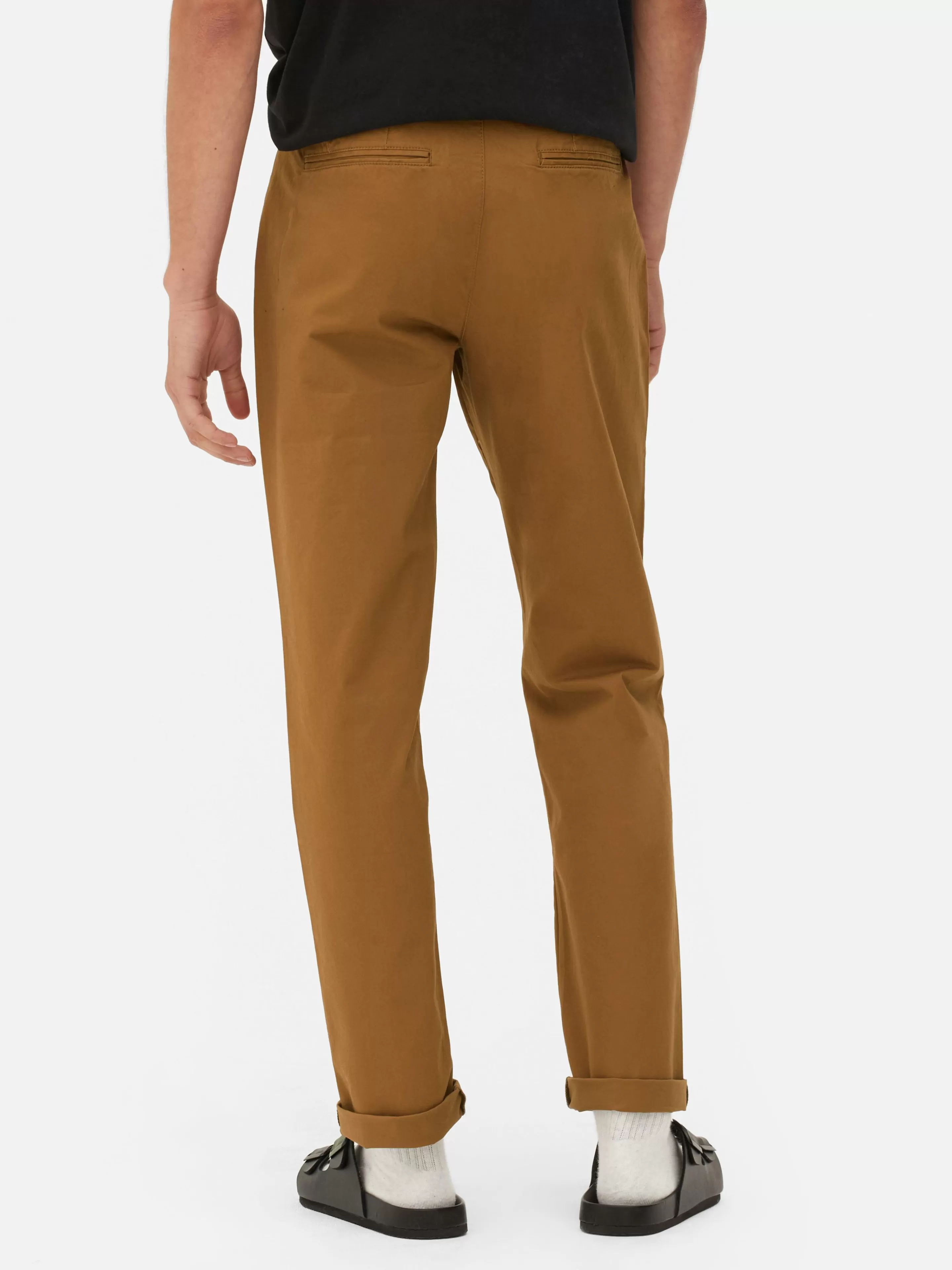 Hombre Primark Pantalón | Pantalones Chinos De Corte Entallado Elásticos