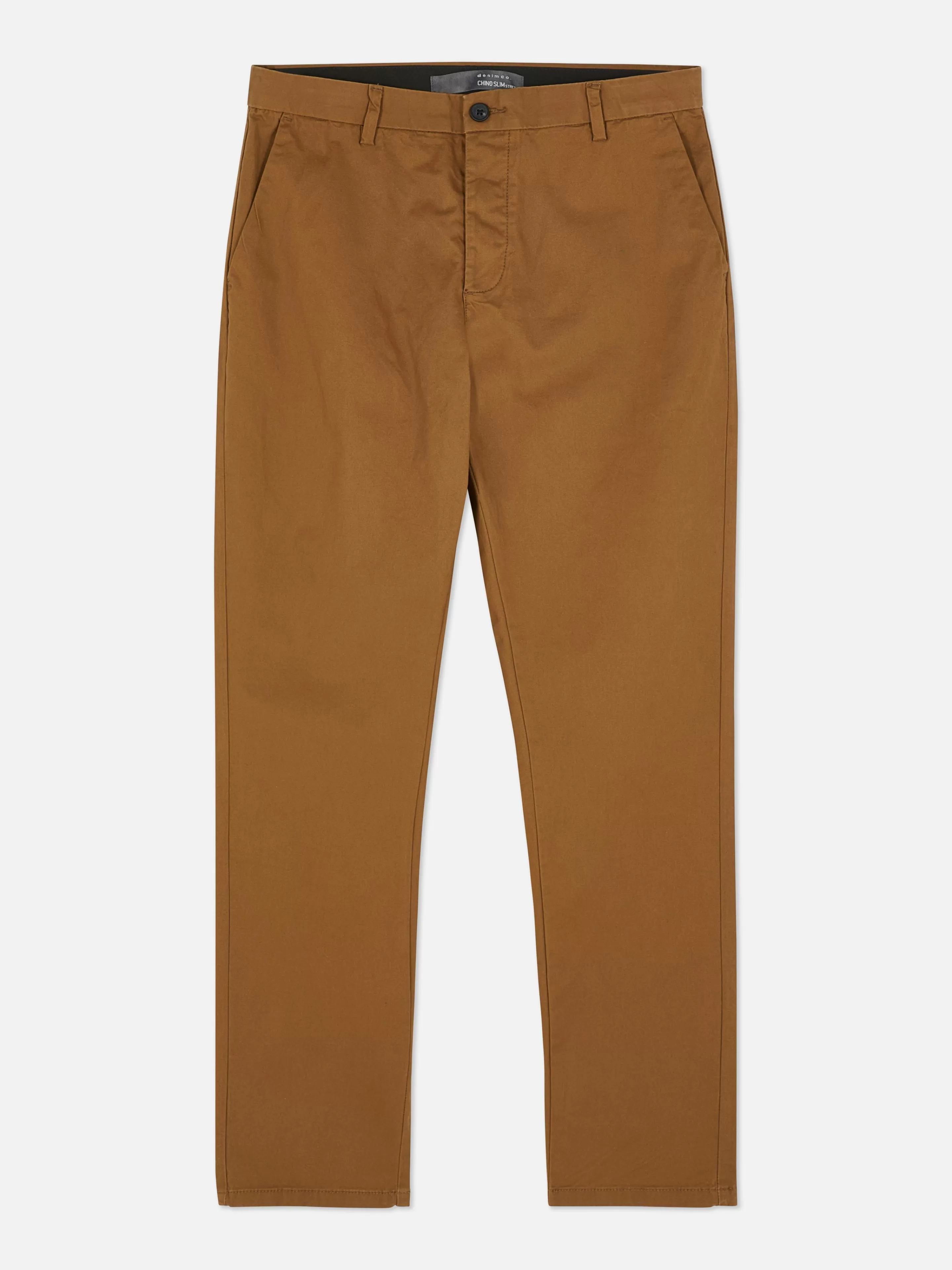 Hombre Primark Pantalón | Pantalones Chinos De Corte Entallado Elásticos