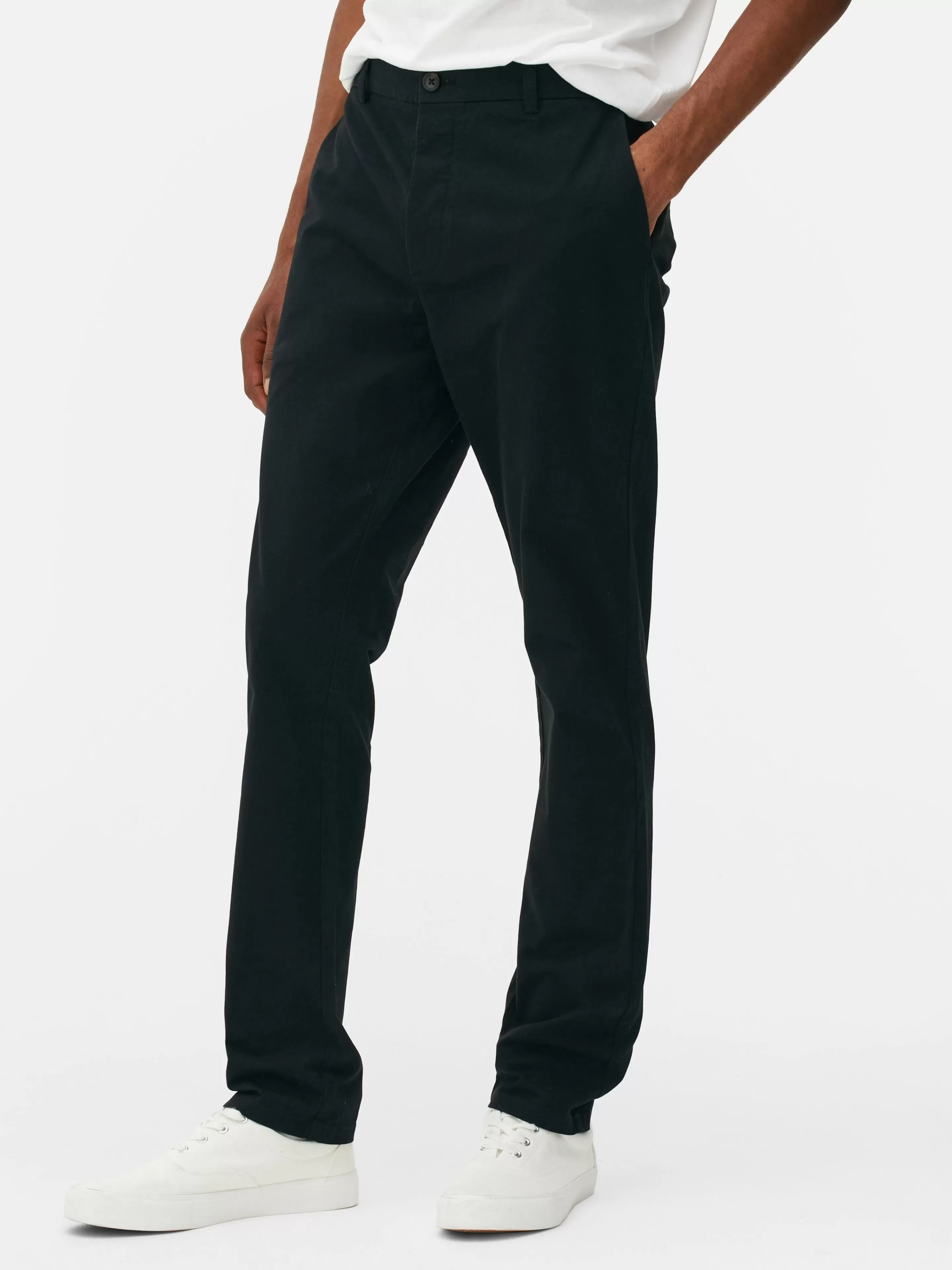 Hombre Primark Pantalón | Pantalones Chinos Elásticos De Corte Entallado