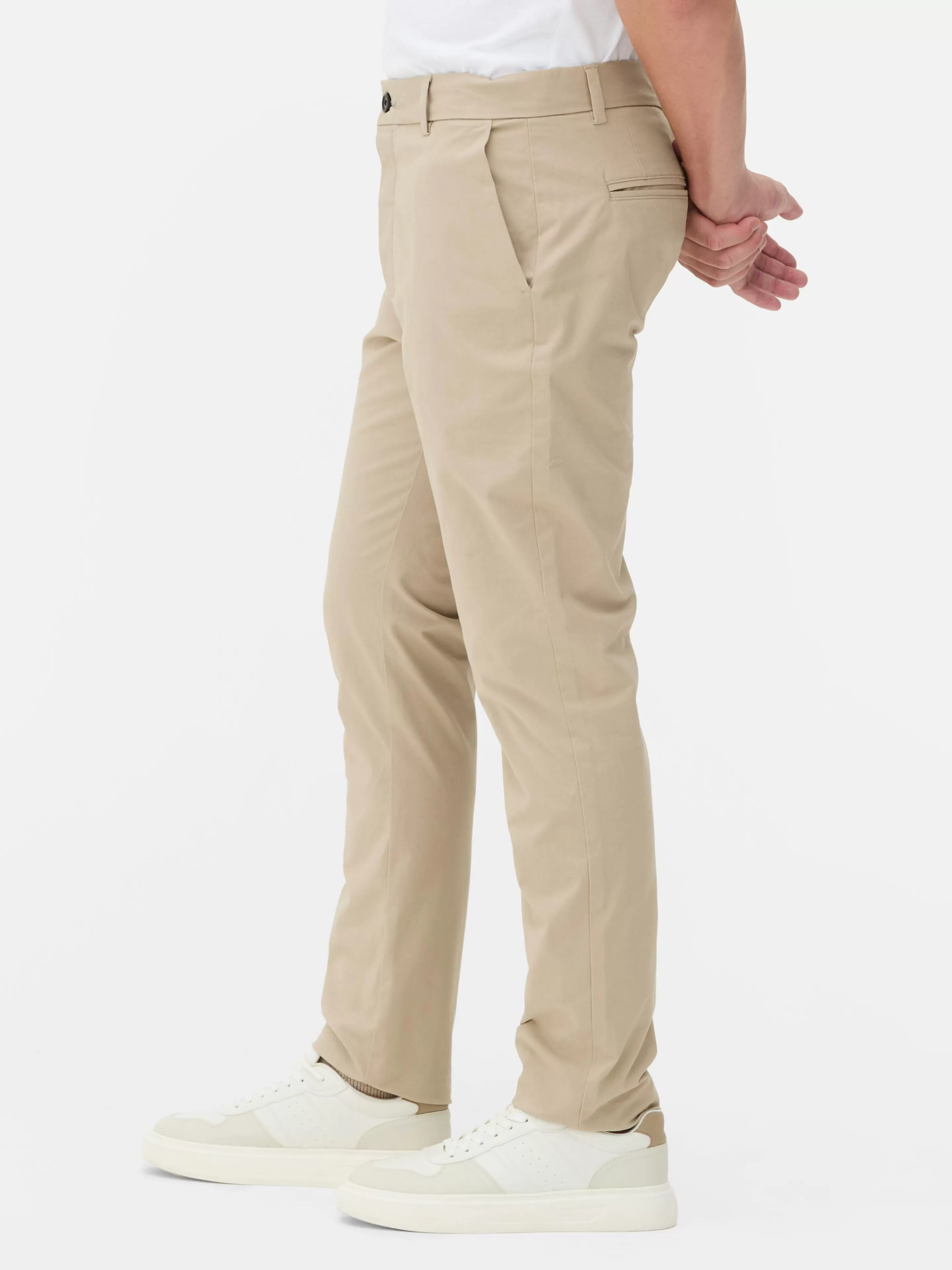 Hombre Primark Pantalón | Pantalones Chinos Elásticos De Corte Entallado