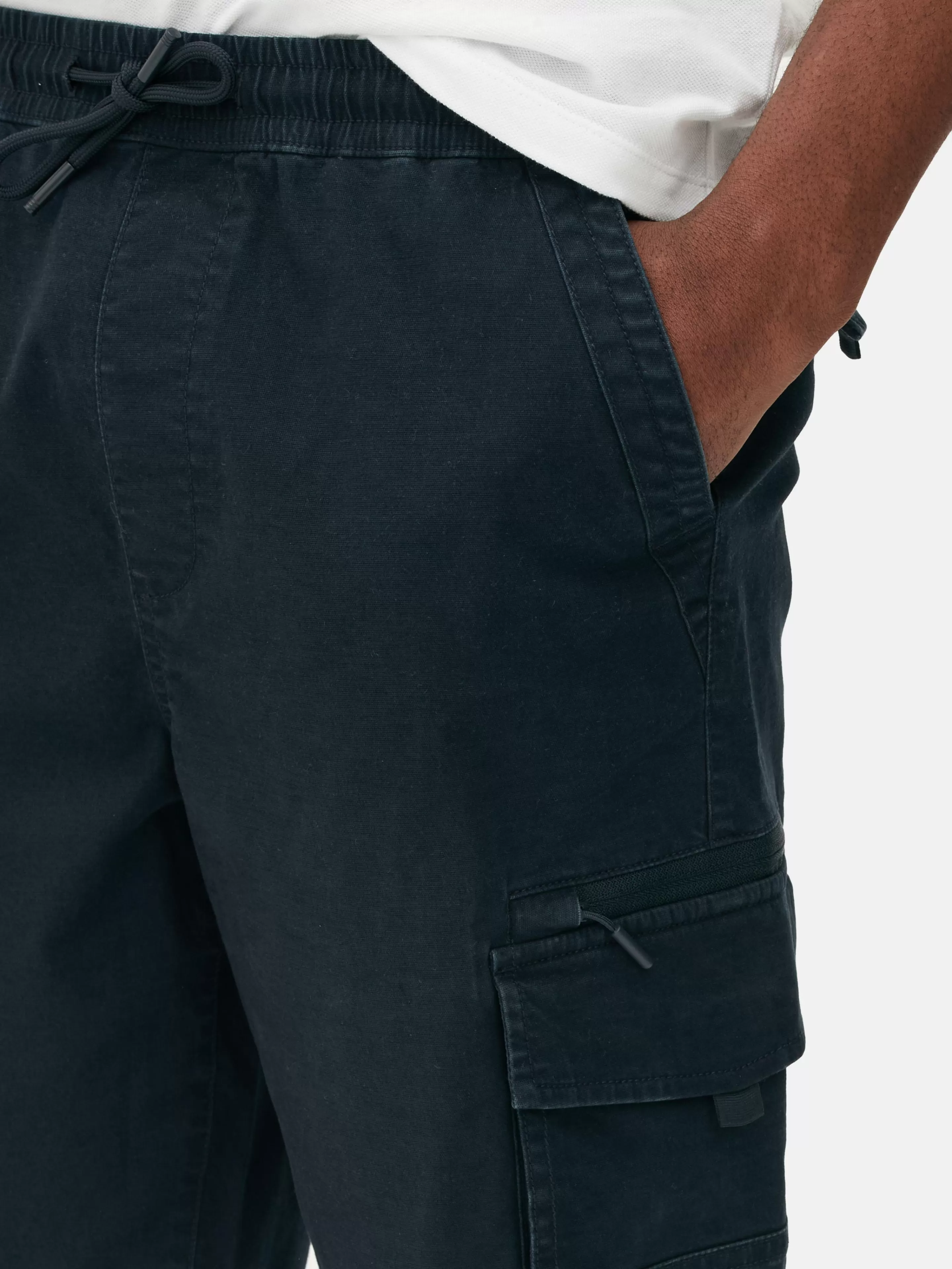 Hombre Primark Pantalones Cortos | Pantalones Cortos Cargo Con Cordón De Ajuste