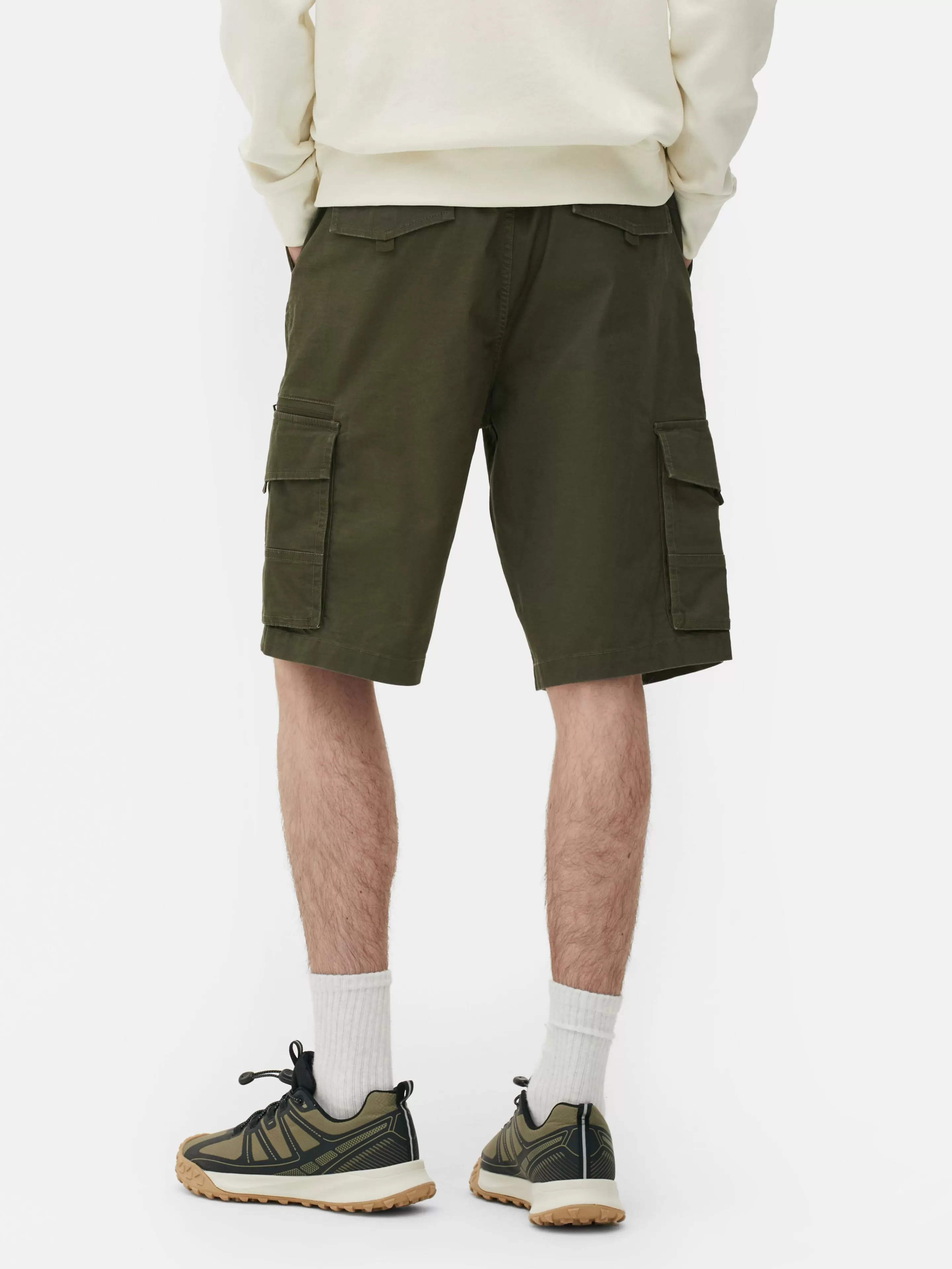 Hombre Primark Pantalones Cortos | Pantalones Cortos Cargo Con Cordón De Ajuste