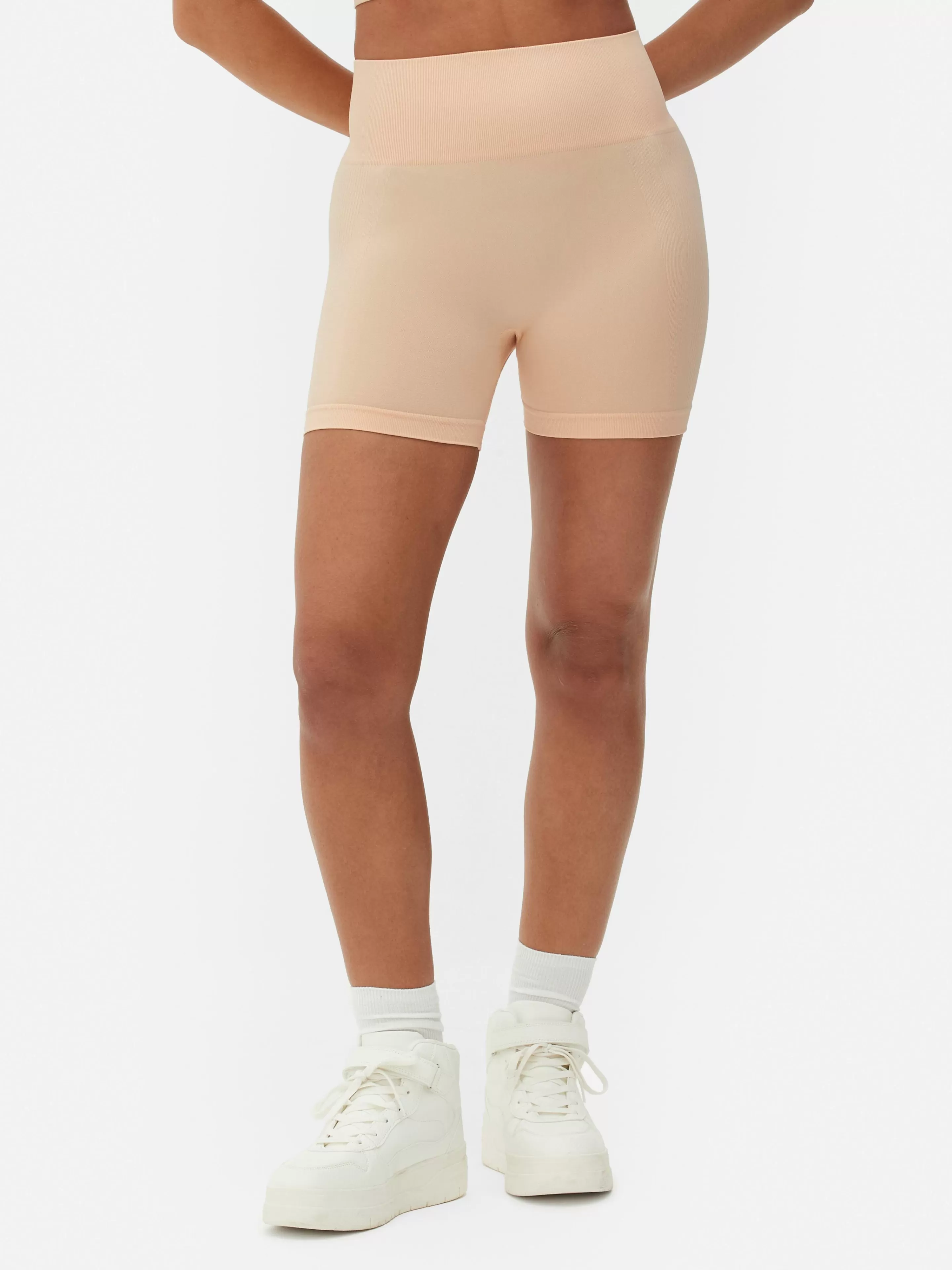 Mujer Primark Ropa De Gimnasio Y Deportiva | Pantalones Cortos De Talle Alto De Yoga Sin Costuras