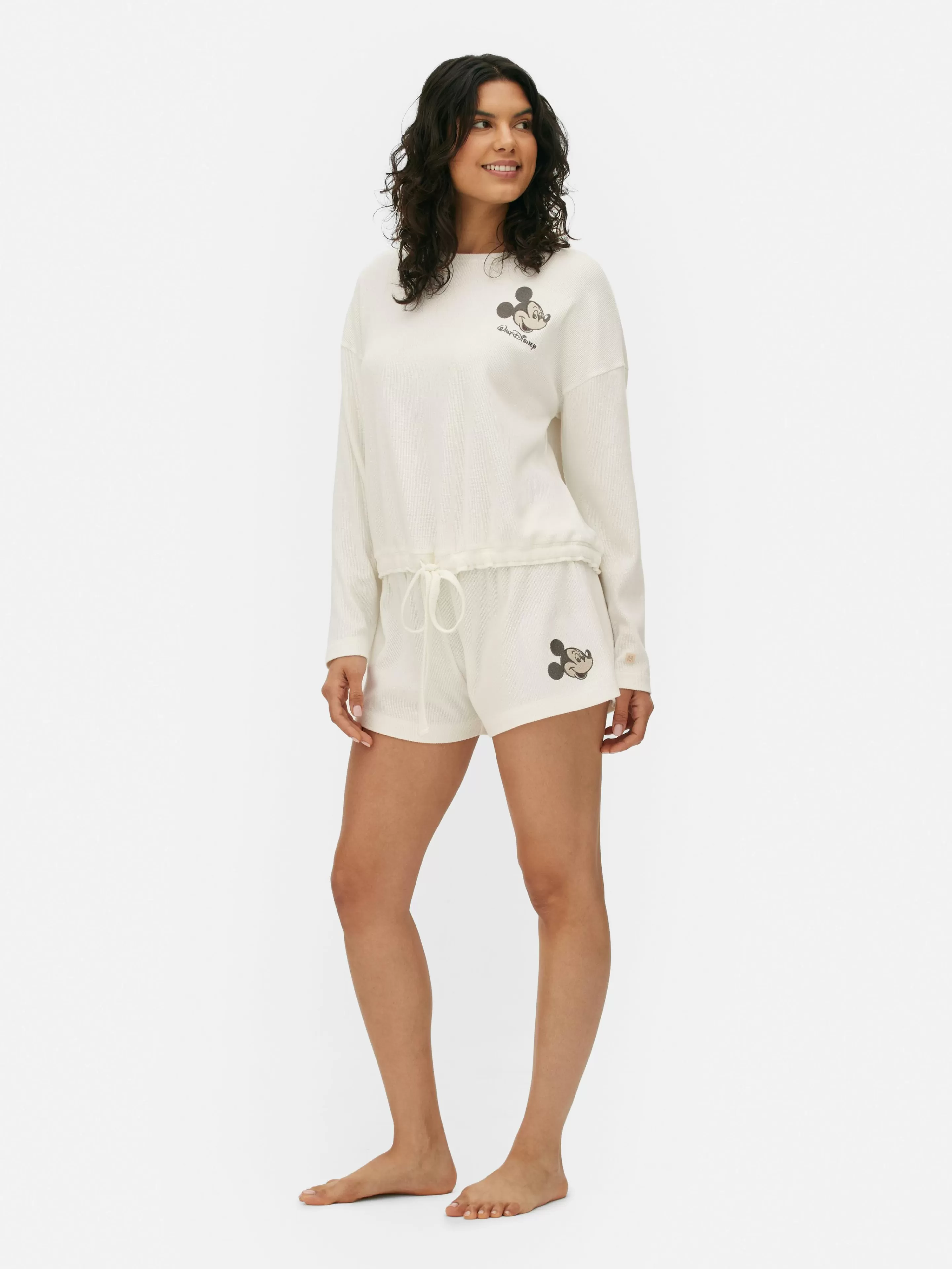 Mujer Primark Pantalones De Pijama | Pantalones Cortos Gofrados De Mickey Mouse De Disney