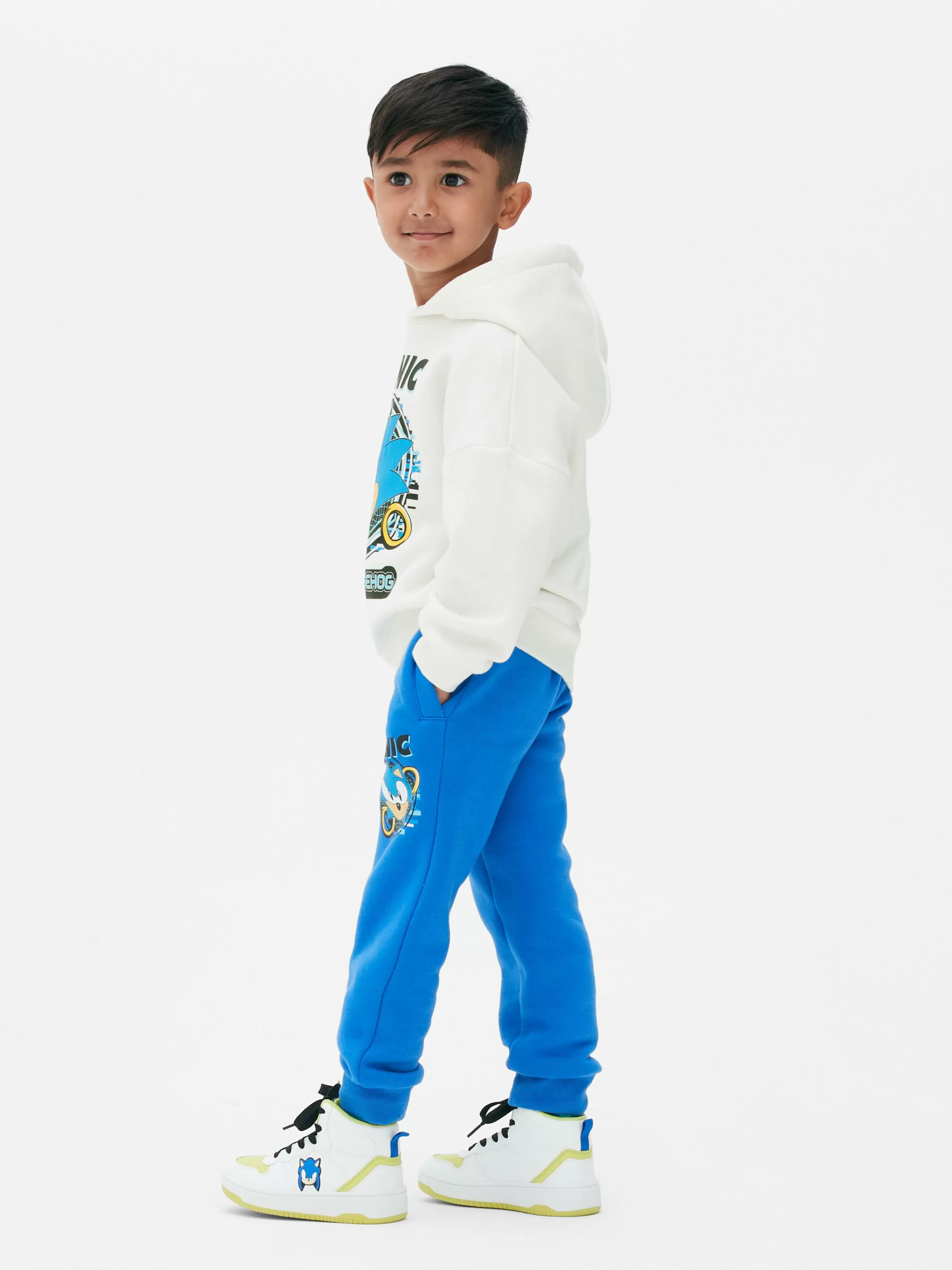 Niños Primark Pantalones De Chándal | Pantalones De Chándal Con Cordón De Ajuste De Sonic El Erizo