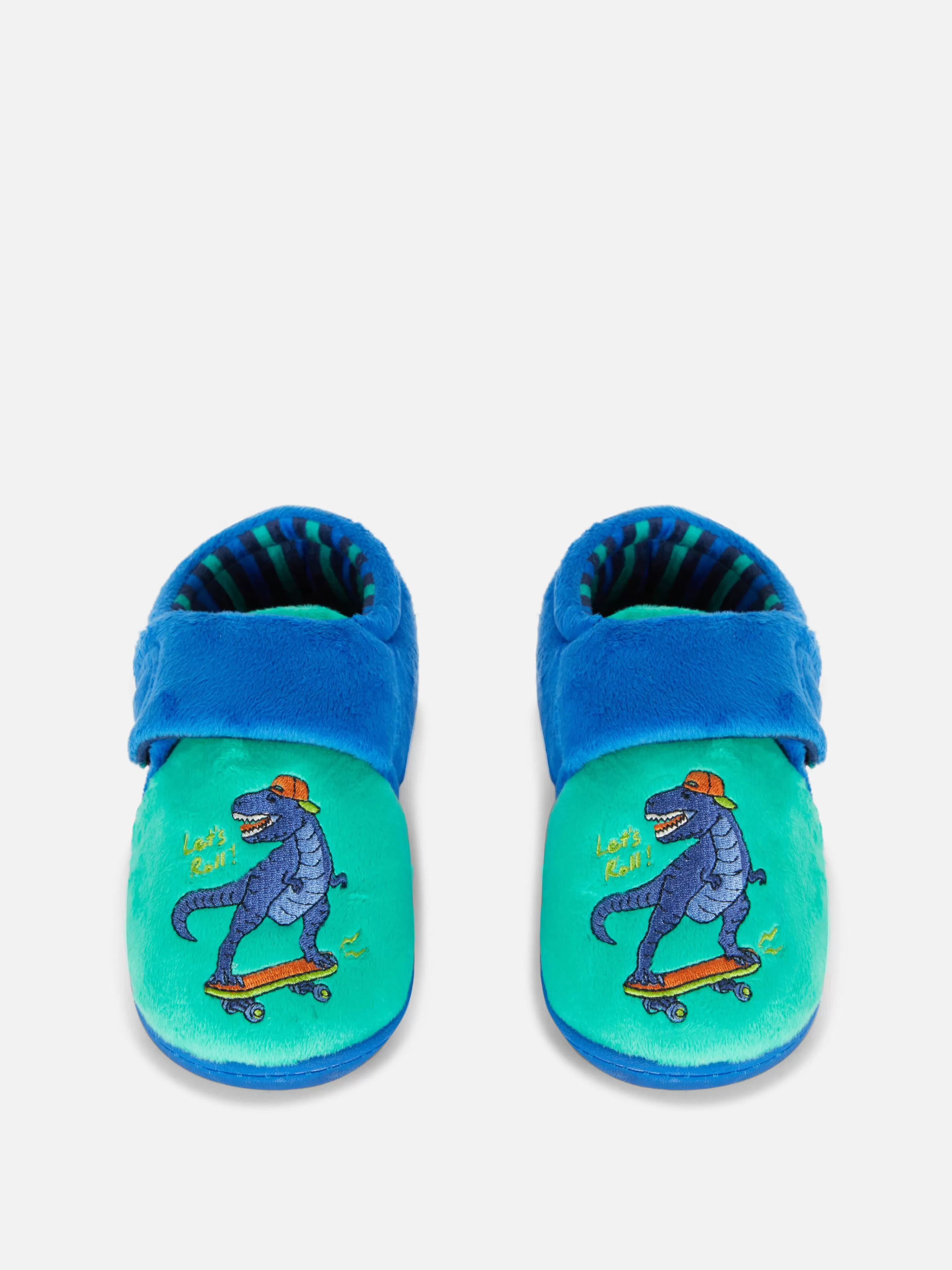 Niños Primark Zapatillas De Estar En Casa | Pantuflas Con Suela Cupsole Y Bordado De Dinosaurio