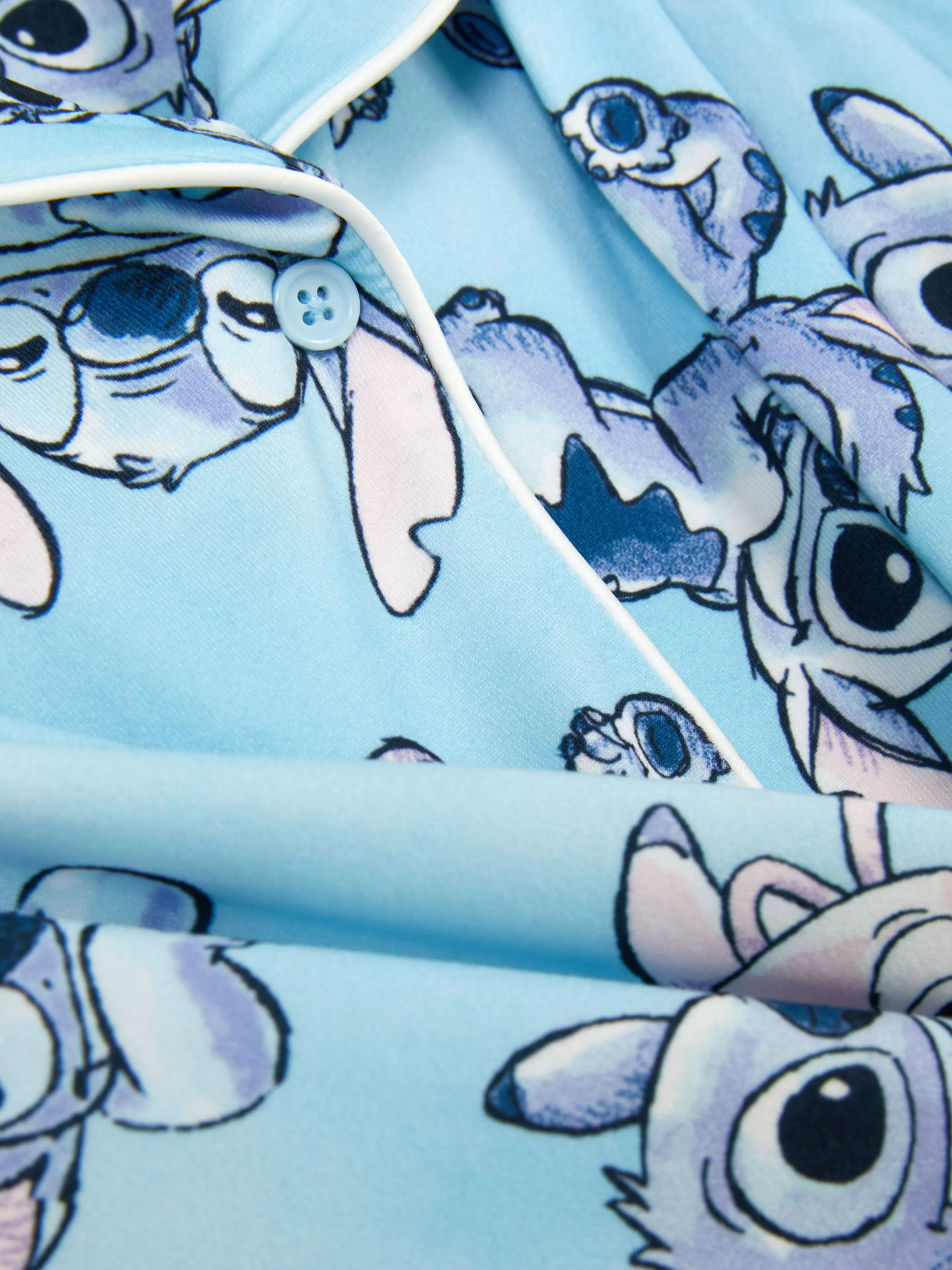 Niños Primark Pijamas Y Ropa Para Dormir | Pijama Con Camisa De Manga Larga De Stitch Y Ángel