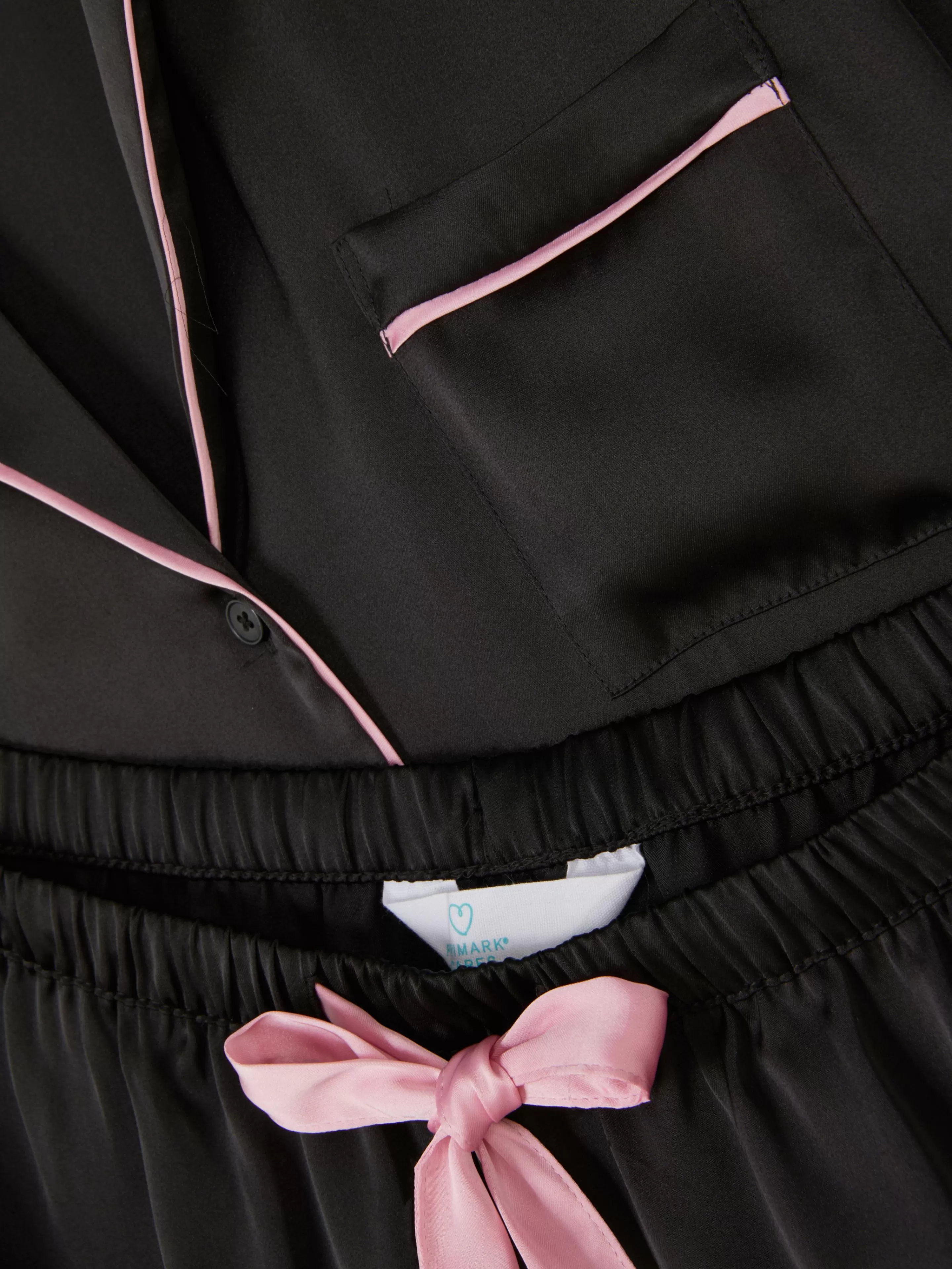 Mujer Primark Sets De Pijamas | Pijama Con Camisa Y Pantalón Corto De Satén