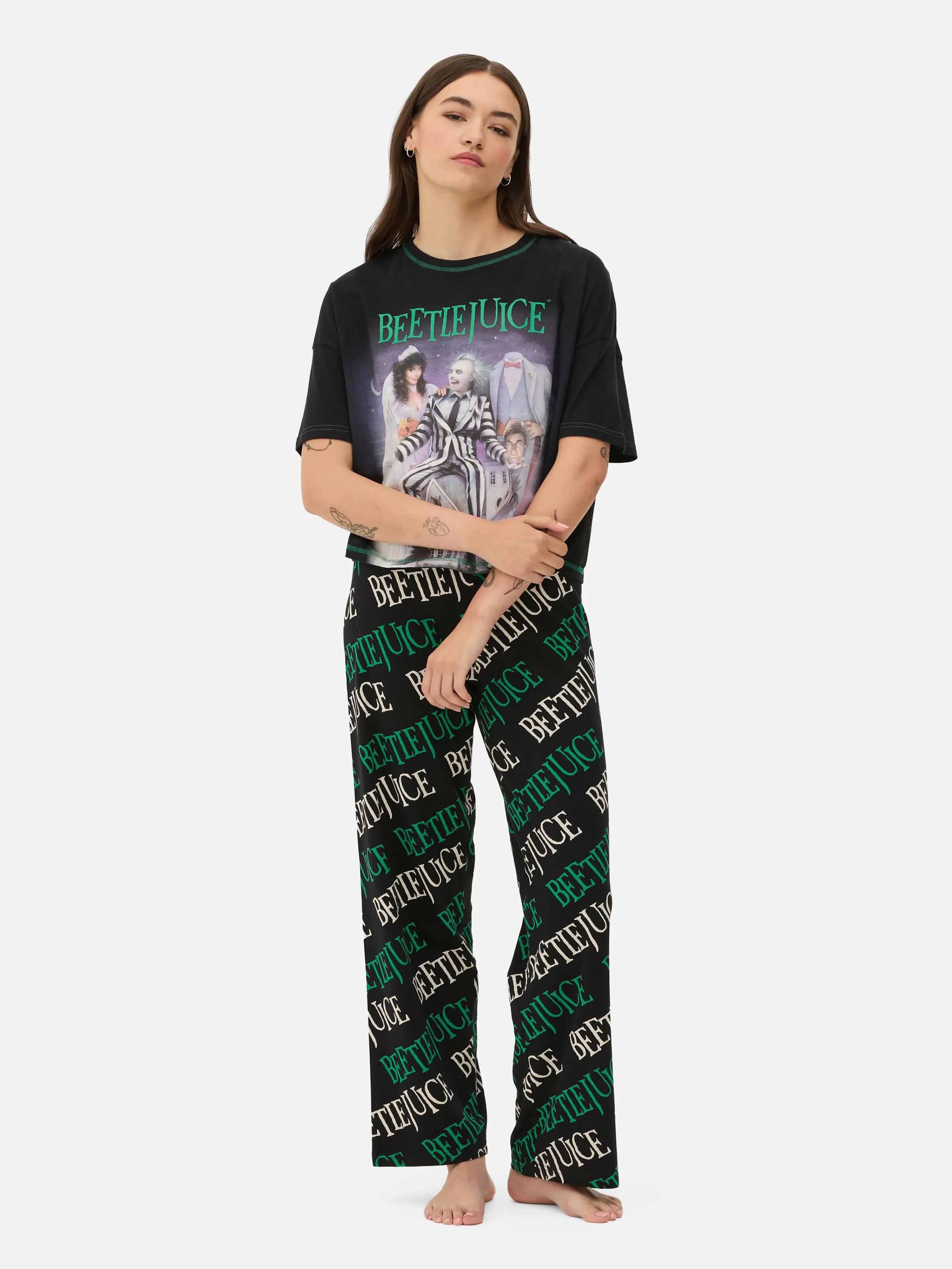 Mujer Primark Bitelchús | Sets De Pijamas | Pijama Con El Logo De Bitelchús