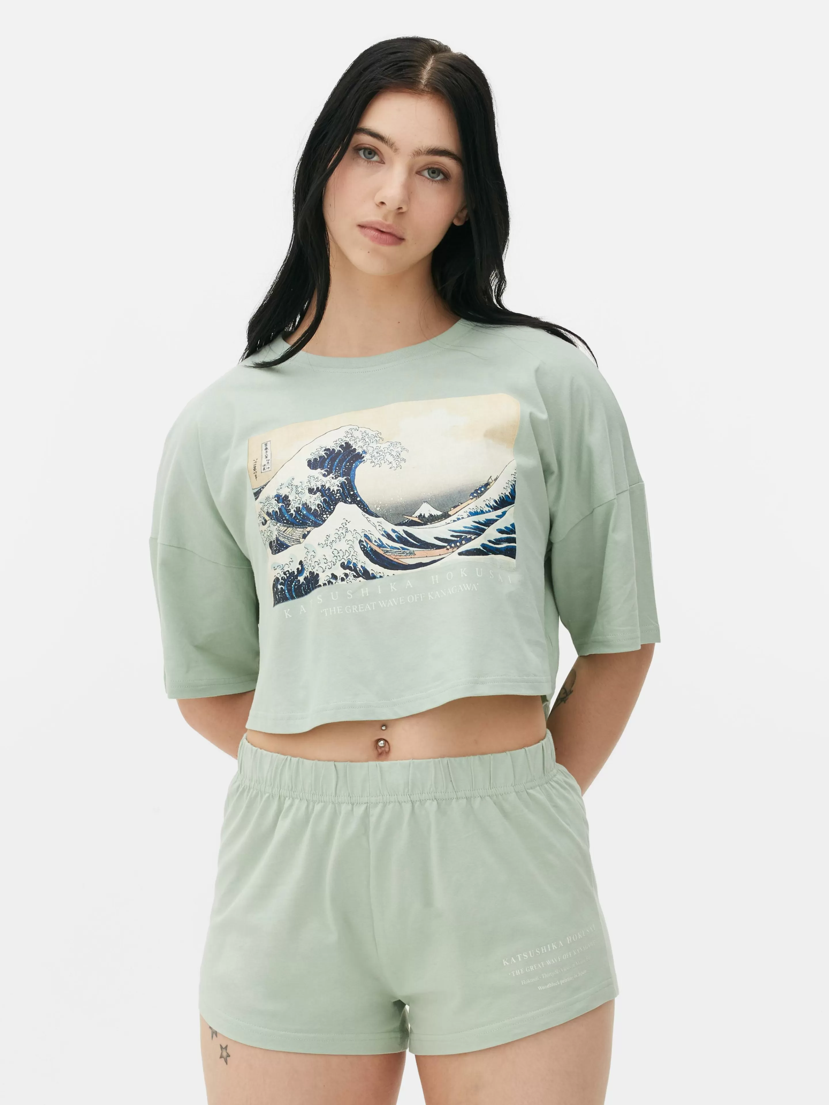 Mujer Primark Sets De Pijamas | Pijama Corto De Hokusai