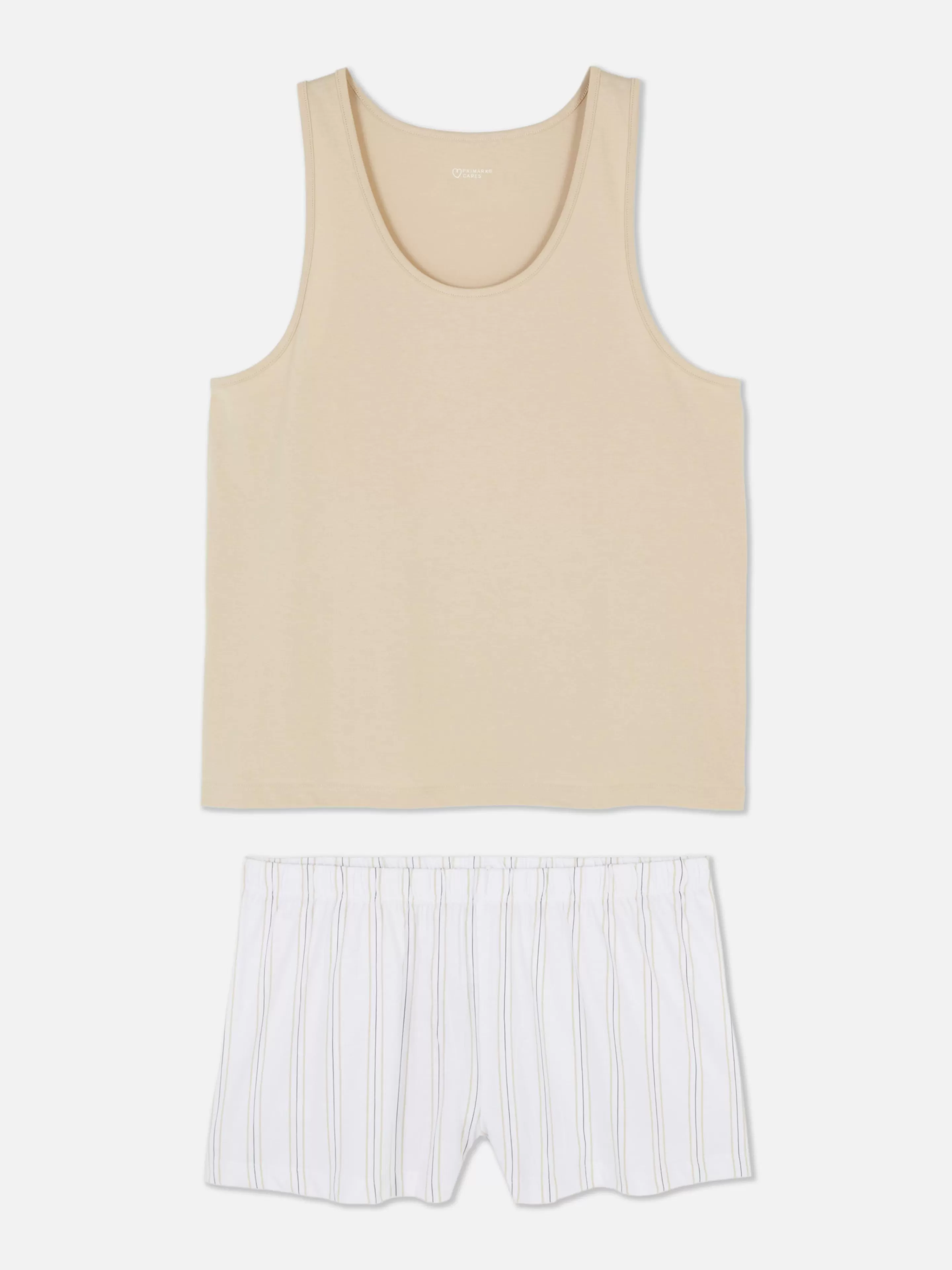 Mujer Primark Sets De Pijamas | Pijama Corto De Punto Con Camiseta Sin Mangas