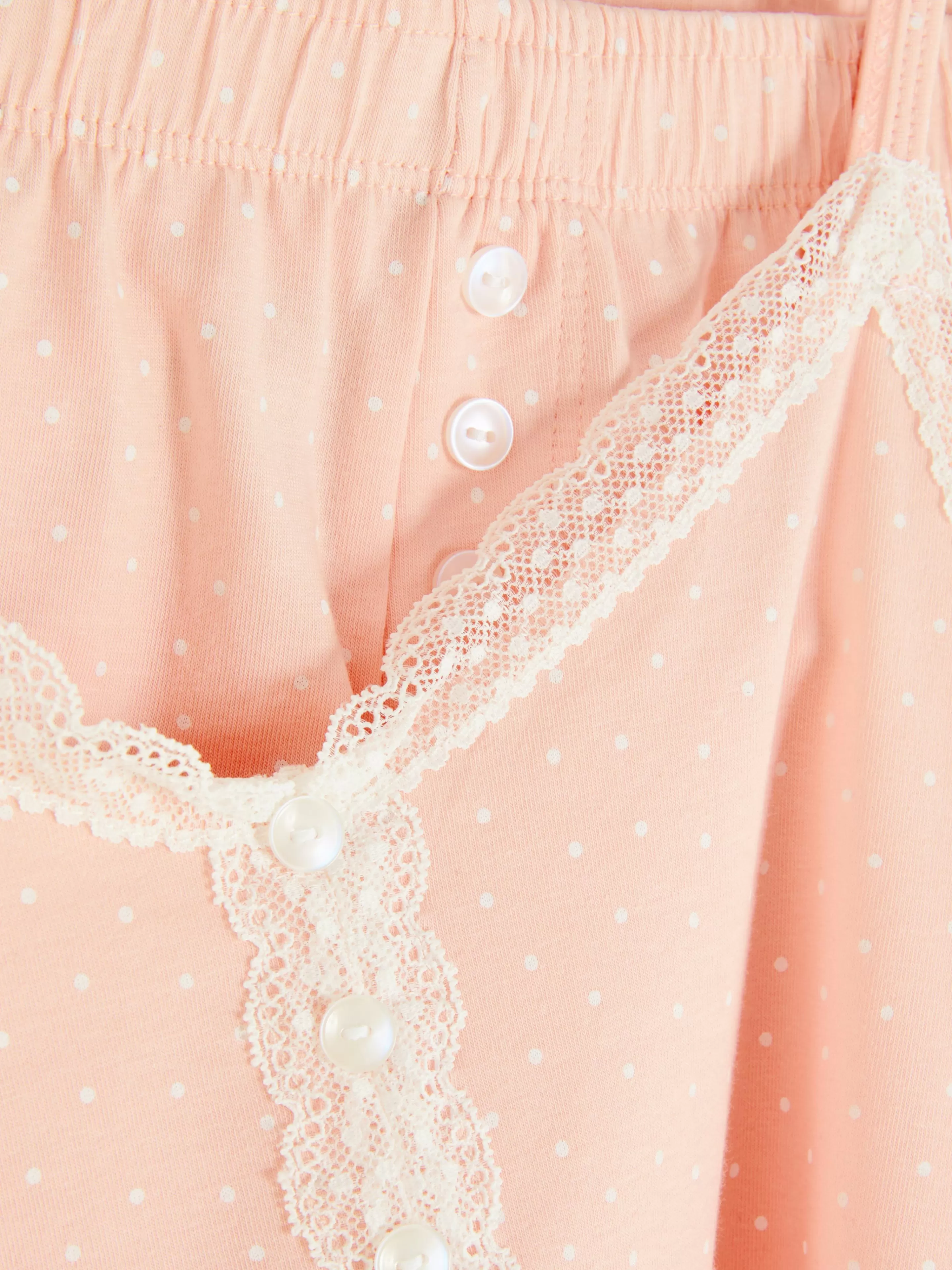 Mujer Primark Sets De Pijamas | Pijama Corto De Tirantes Con Ribetes De Encaje