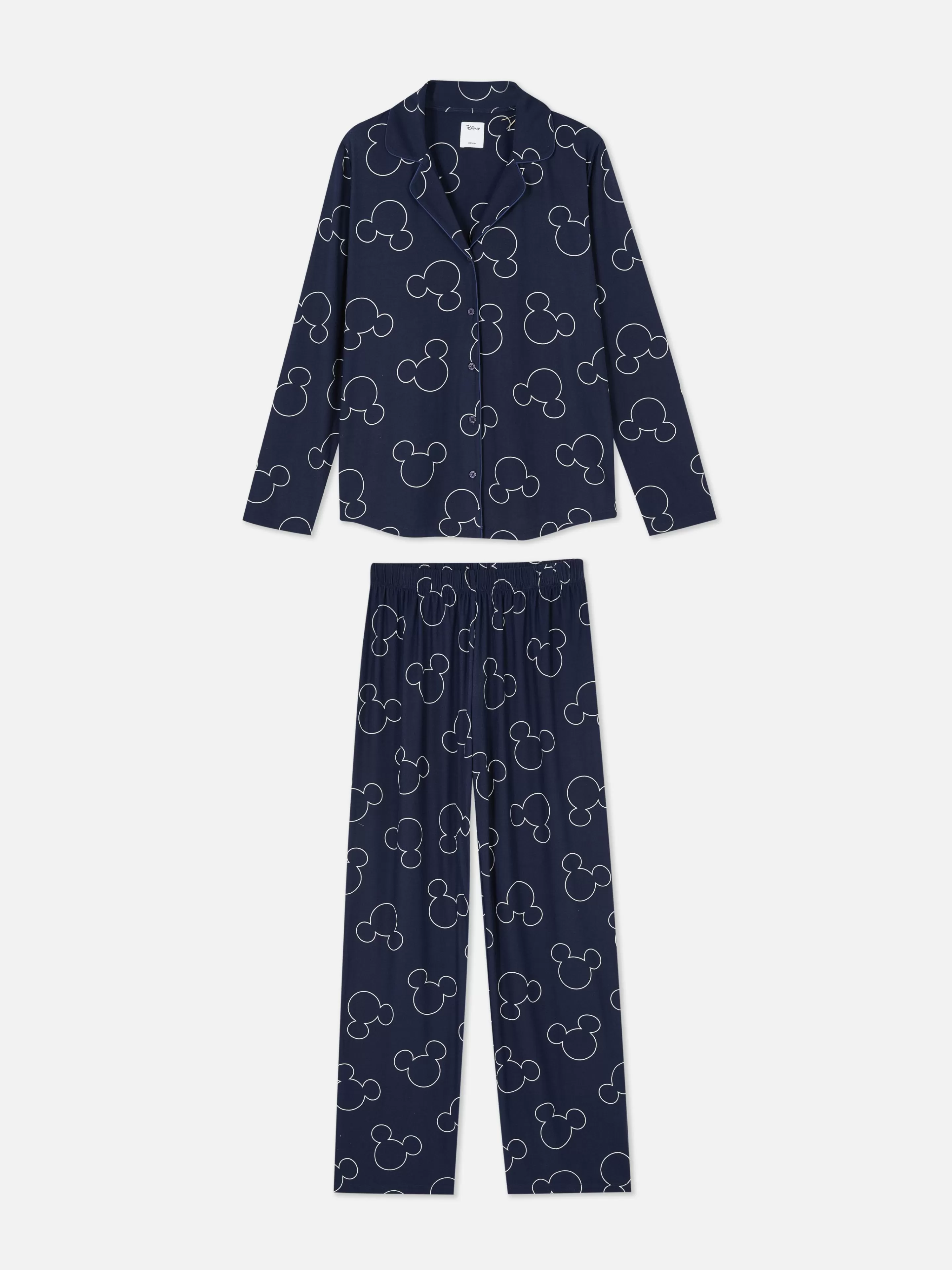 Mujer Primark Sets De Pijamas | Pijama De Corte Boyfriend De Mickey Mouse De Disney