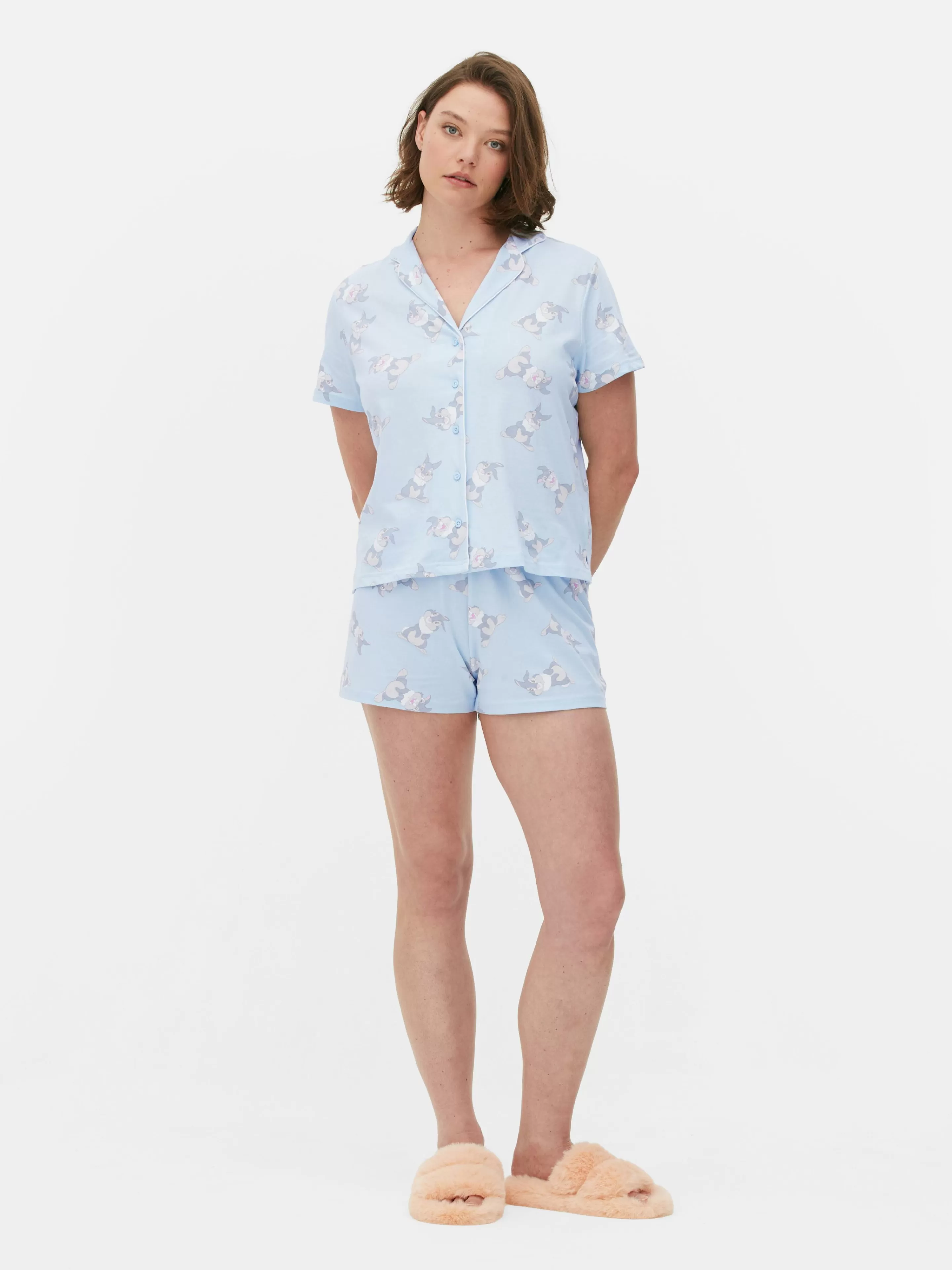 Mujer Primark Sets De Pijamas | Pijama De Manga Corta De Bambi Y Tambor De Disney