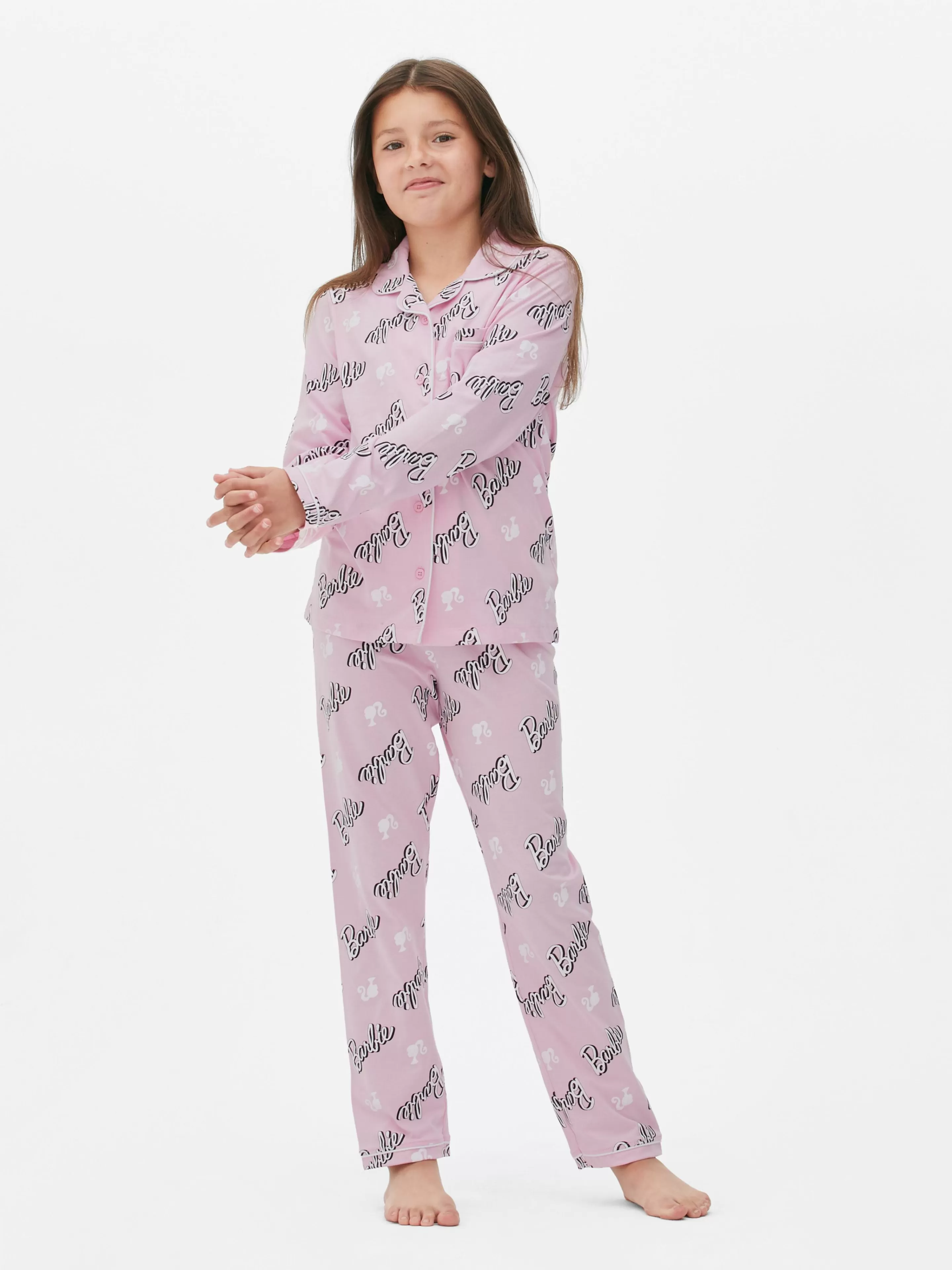 Niños Primark Pijamas Y Ropa Para Dormir | Pijama De Manga Larga De Barbie