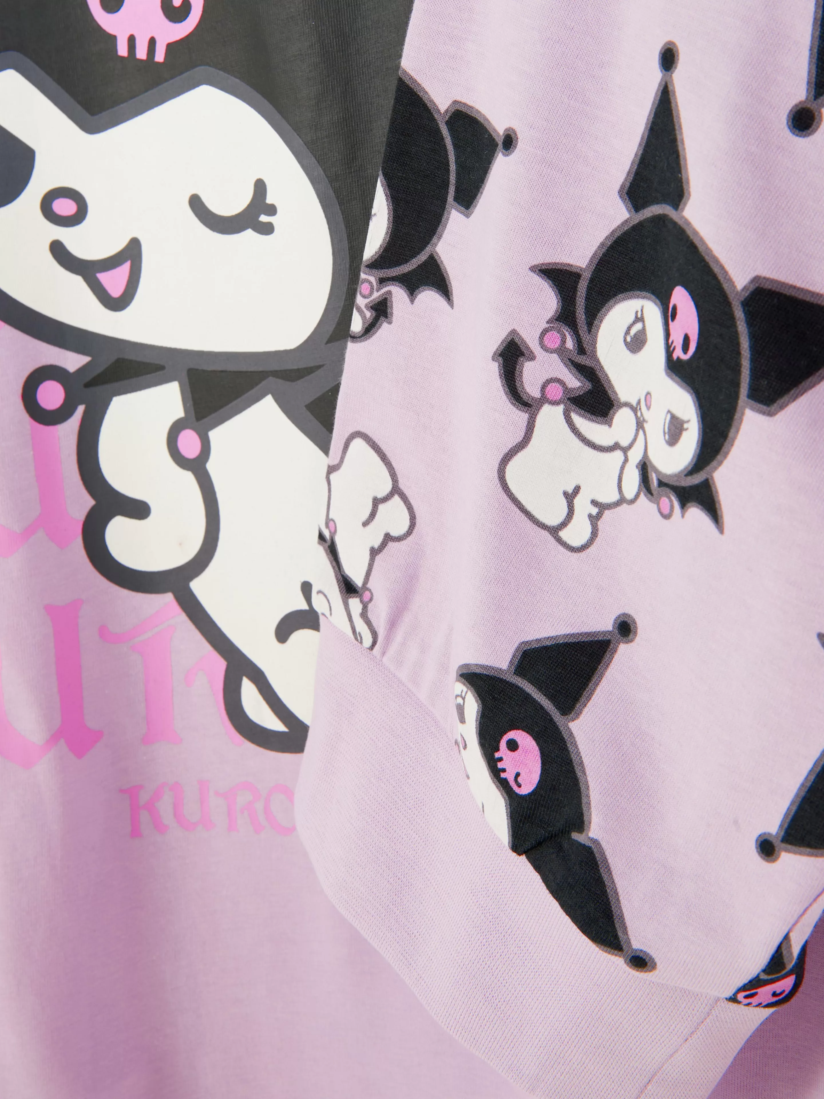 Mujer Primark Sets De Pijamas | Pijama De Punto Con Kuromi De Hello Kitty